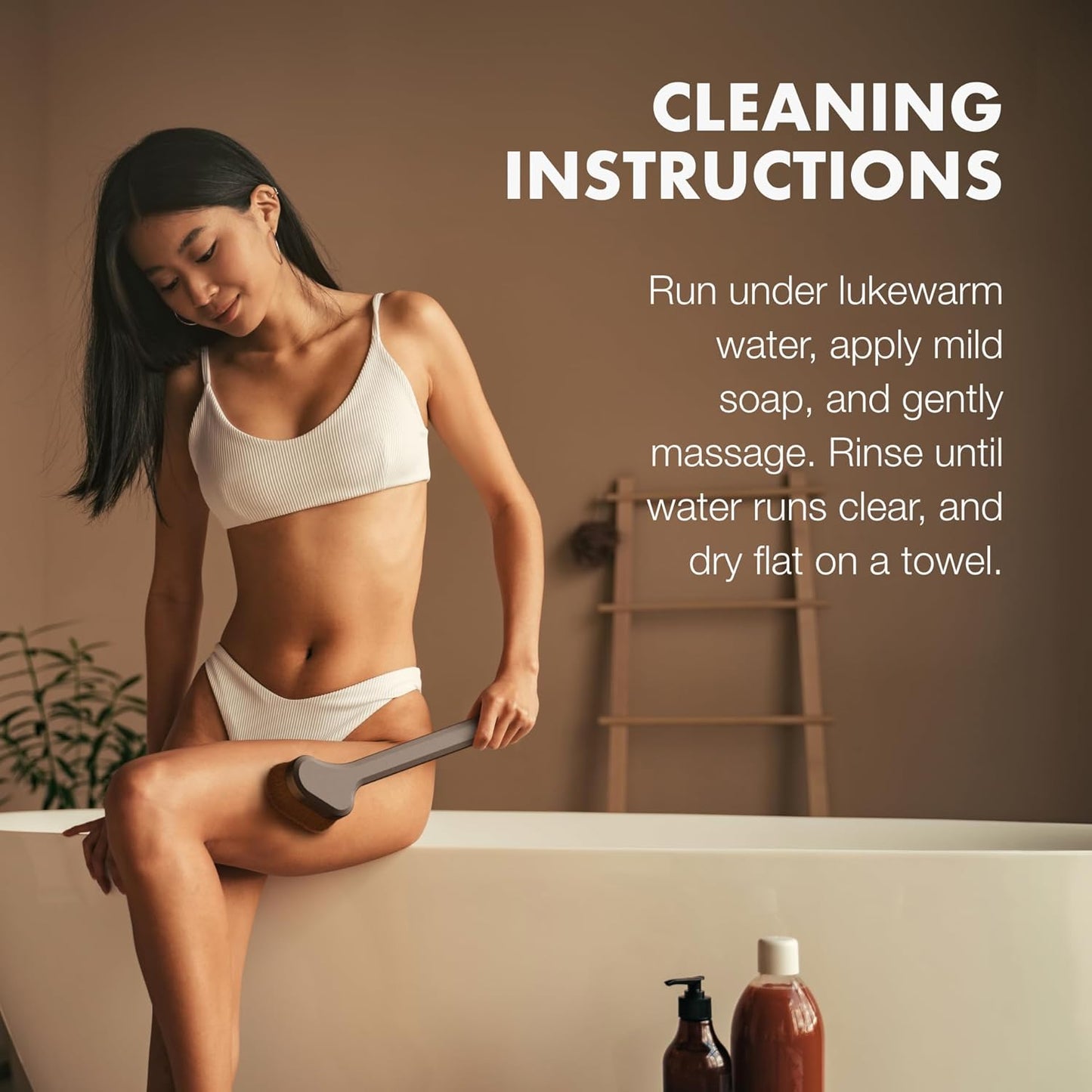 SONN Self Tanner Brushes - Body and Face Kabuki Brush Applicator for Fake Tan, Lotion, Makeup, and Sunscreen, Back Applicator for Sunless Tanner and cream (Face Brush)