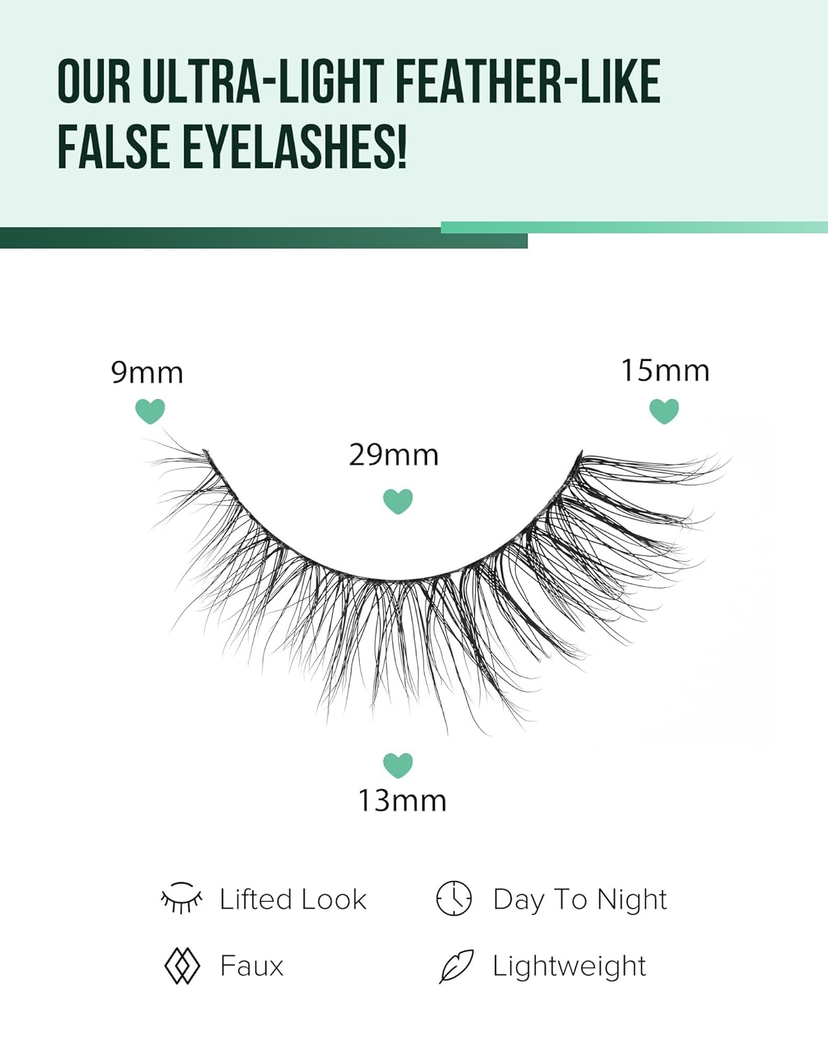 Cat Eye Lashes Short Strip Lashes Natural Looking False Eyelashes Wispy Fake Lashes Fluffy False Eyelashes Think Eye Lashes Pack 7 Pairs