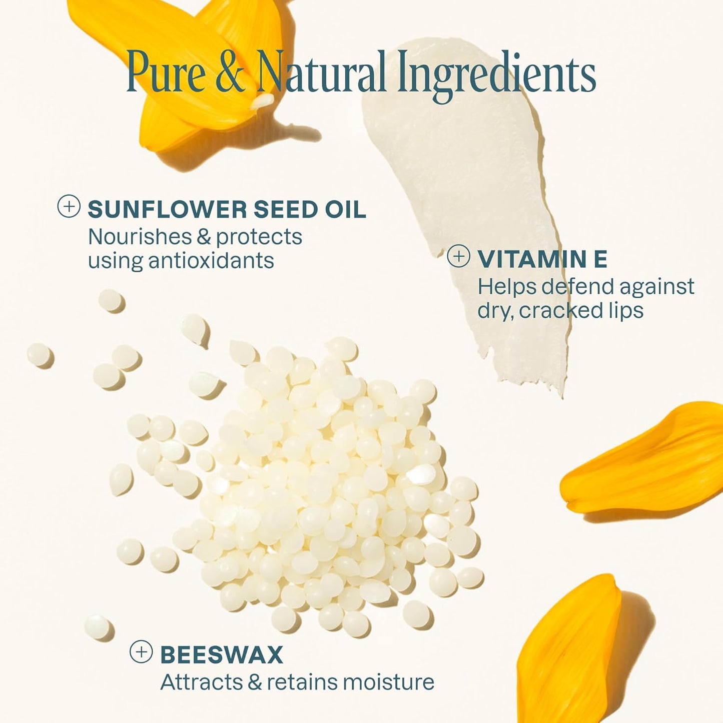 Cliganic Organic Lip Balm Set (4 Packs of 6 Tubes), 100% Natural Moisturizer for Cracked & Dry Lips