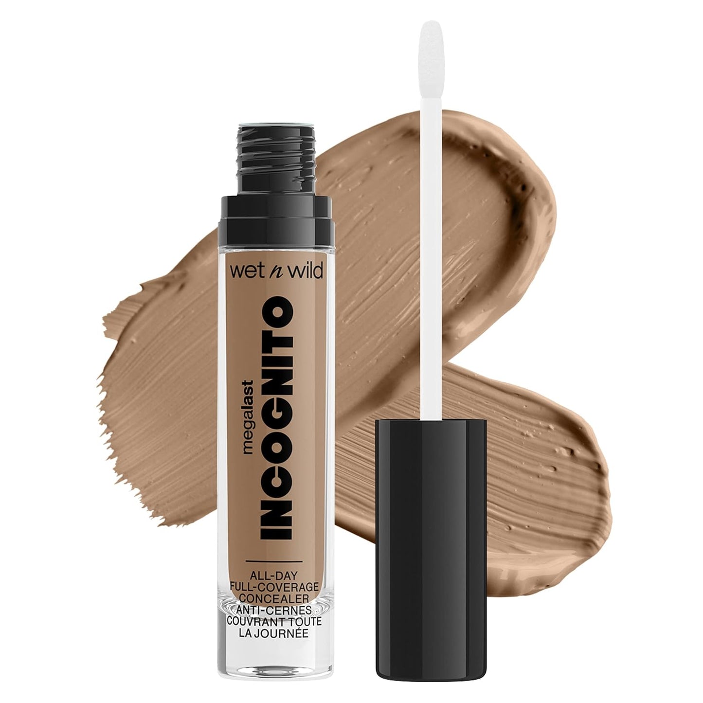 wet n wild Mega Last Incognito All-Day Full Coverage Liquid Matte Concealer, Medium Tan 1114051