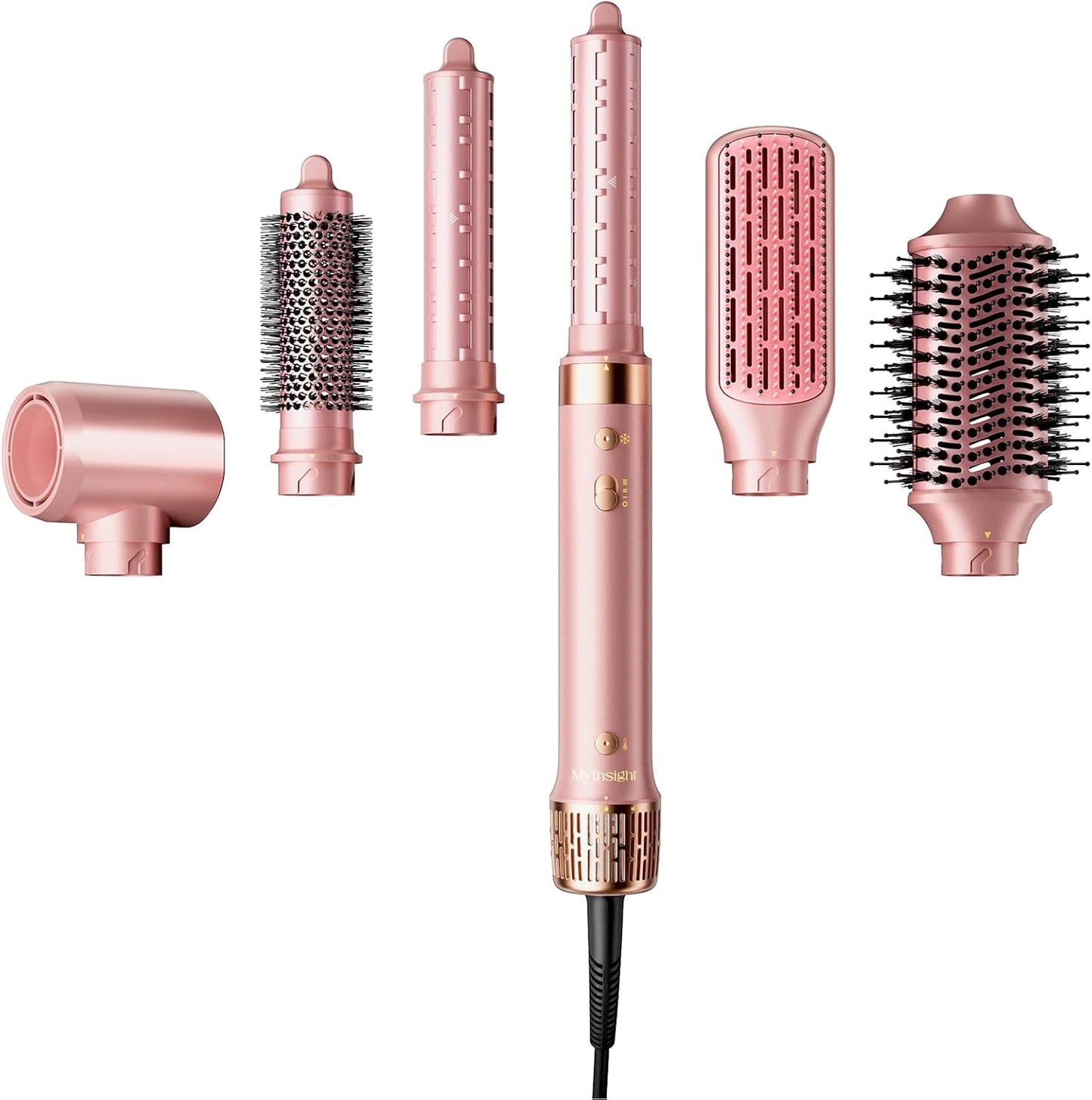 StyleVibe 6-in-1 Multi-Styler, Blow Dryer Brush & Thermal Brush with Auto Wrap Curl L/R, Fast Drying, Smooth Blowouts, Root-Lift Volume, No Heat Damage Frizz-Free Air Styler with Travel Bag