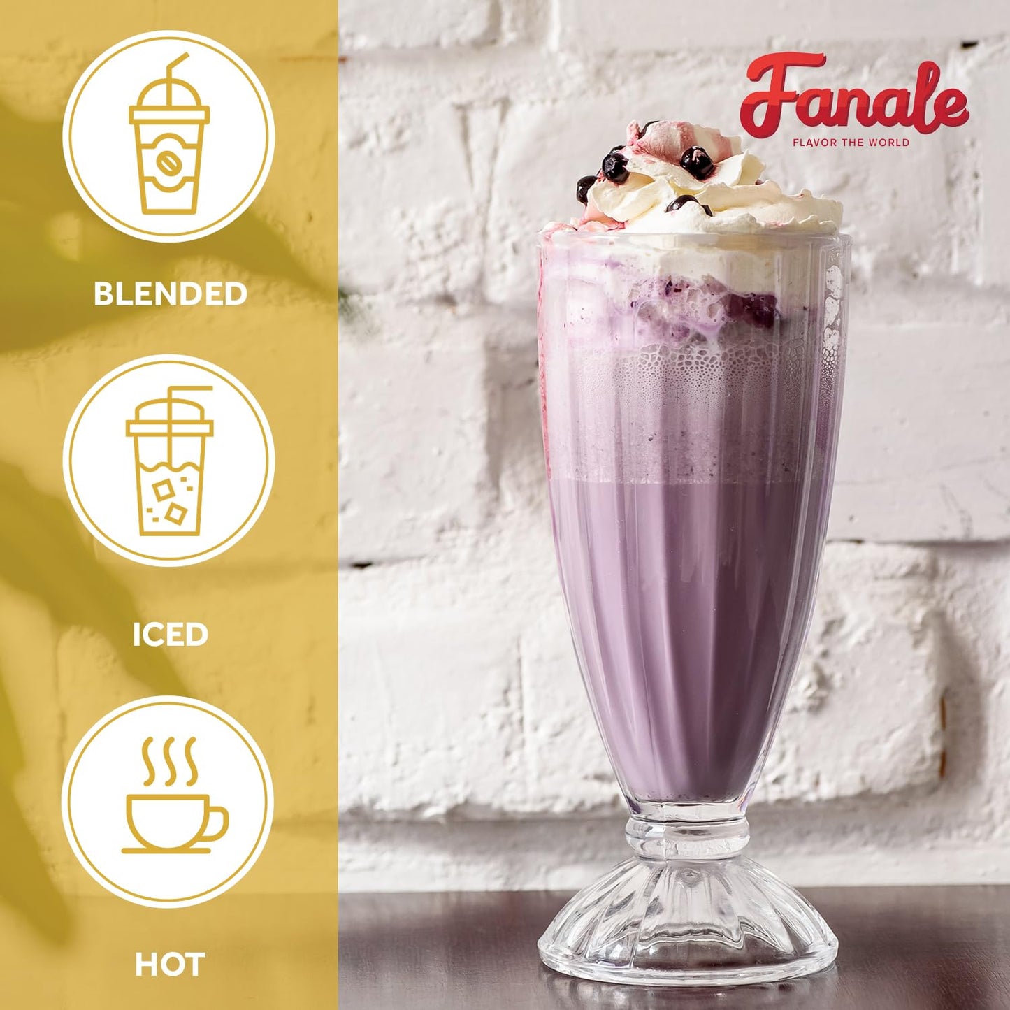 Fanale Premium Taro Bubble Tea Flavoring Powder | Perfect for Baking, Smoothies, Desserts and Drinks | Instant Flavoring Powder for Boba Milk Tea- 2.2 Pounds (Pack of 1)