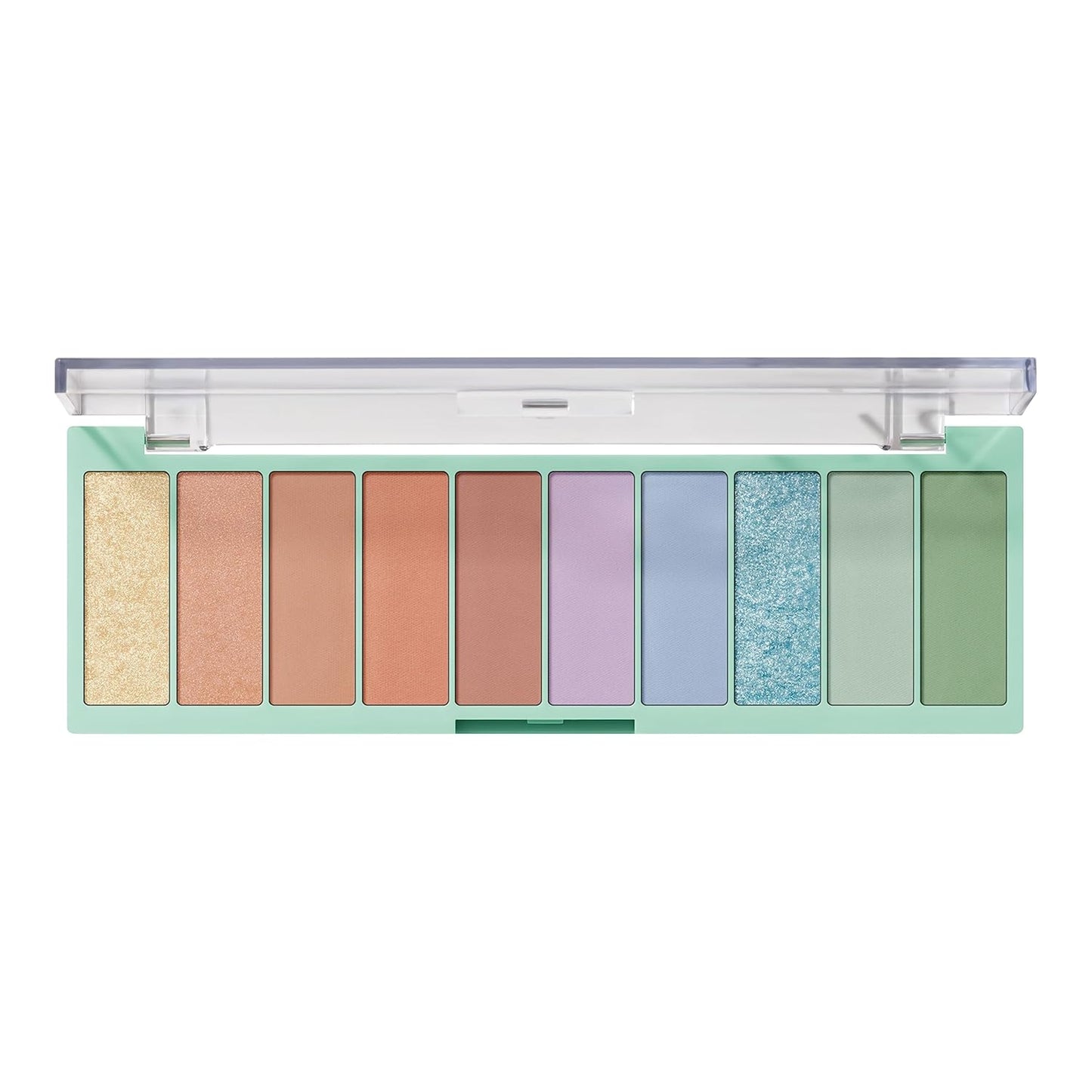 e.l.f. Perfect 10 Eyeshadow Palette, Ten Ultra-Pigmented Bright & Colorful Shades, Blendable Formula, Vegan & Cruelty-Free, So Bright Now