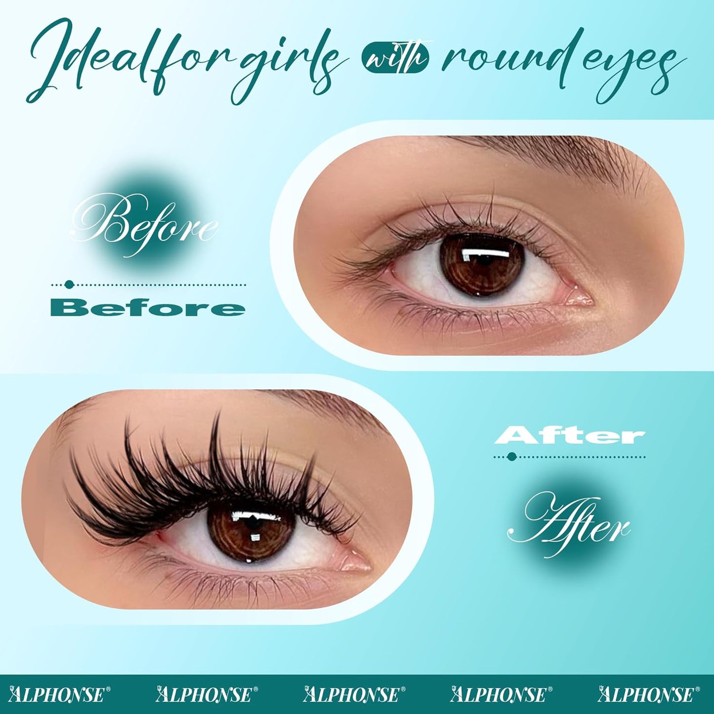 Manga Lash Clusters Kit Wispy Eyelash Clusters Spiky Lash Extension Kit 10-14mm Cluster Eyelash Extensions Anime Eyelashes Clusters C Curly Individual lashes with Bond and Seal, Tweezers by ALPHONSE