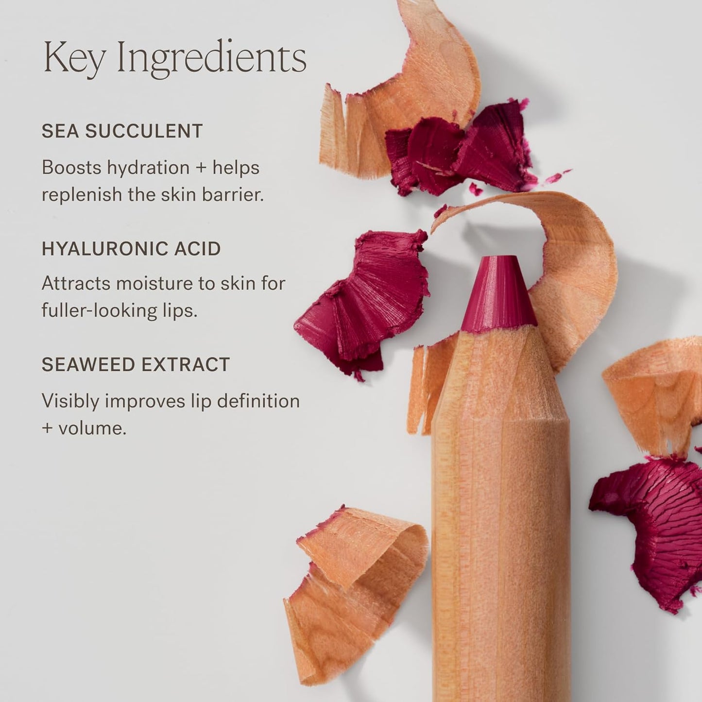 ILIA - Lip Sketch Hydrating Crayon | Hydrate, Plump, Smooth, Strengthen | Long Lasting up to 12-Hours, Bleed-Resistant, Soft-Matte | Barrier-Building, Non-Toxic, Cruelty-Free (Pampas)