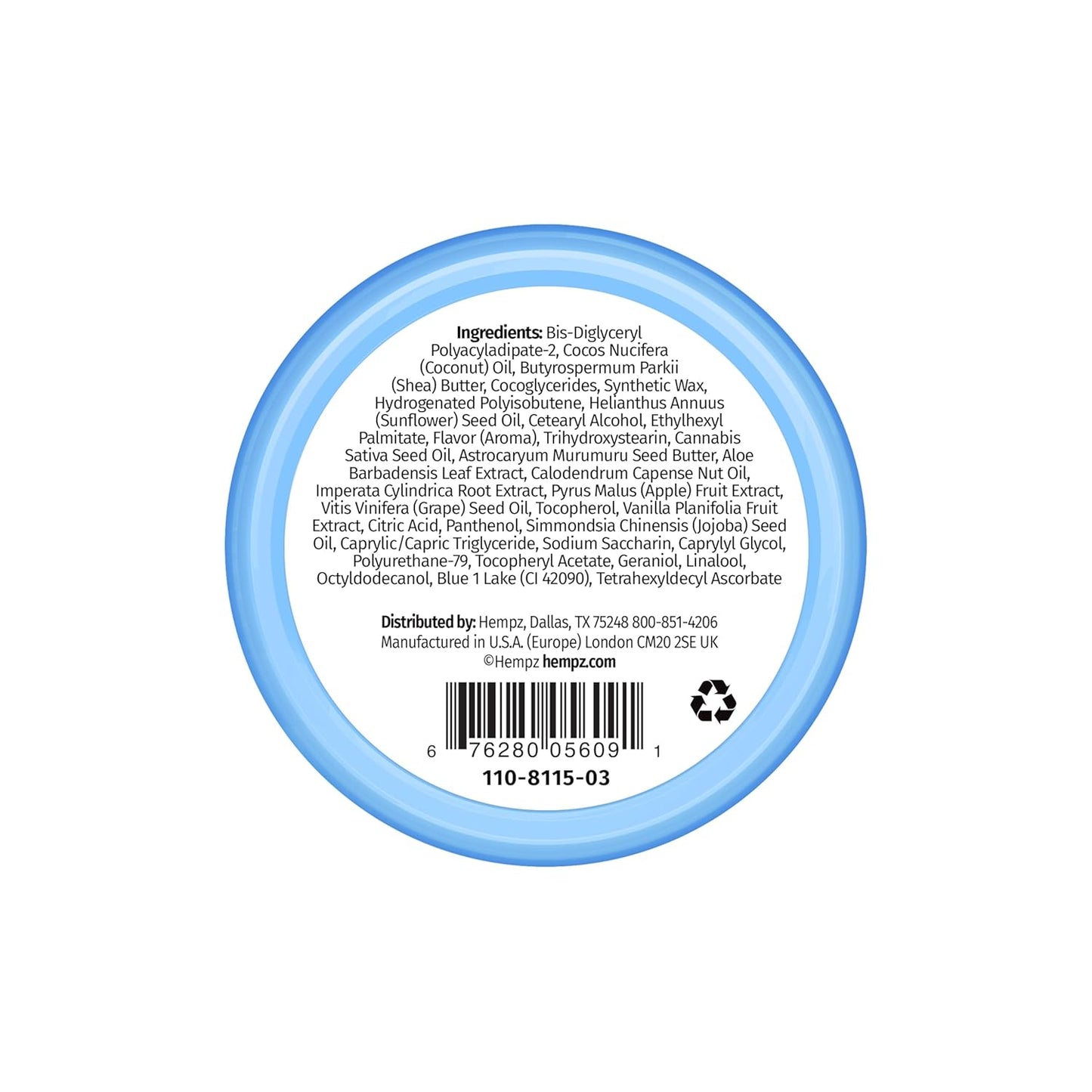 Hempz Hydrating Lip Sleeping Mask - Triple Moisture Fresh Citrus (.95 Oz.) | Overnight Hydrating Lip Balm for Dry Lips, Lip Repair, Chapped Lip Treatment & Nourishment for Women