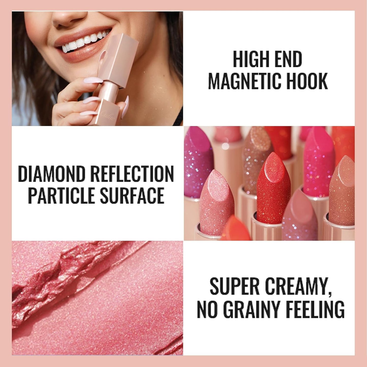 Oulac Moisturizing Coral Lipstick for Women Tinted Lip Balm Infused with Sodium Hyaluronate Acid, Lightweight Lip Makeup, Vegan & Gluten Free, PG04 Sunrise