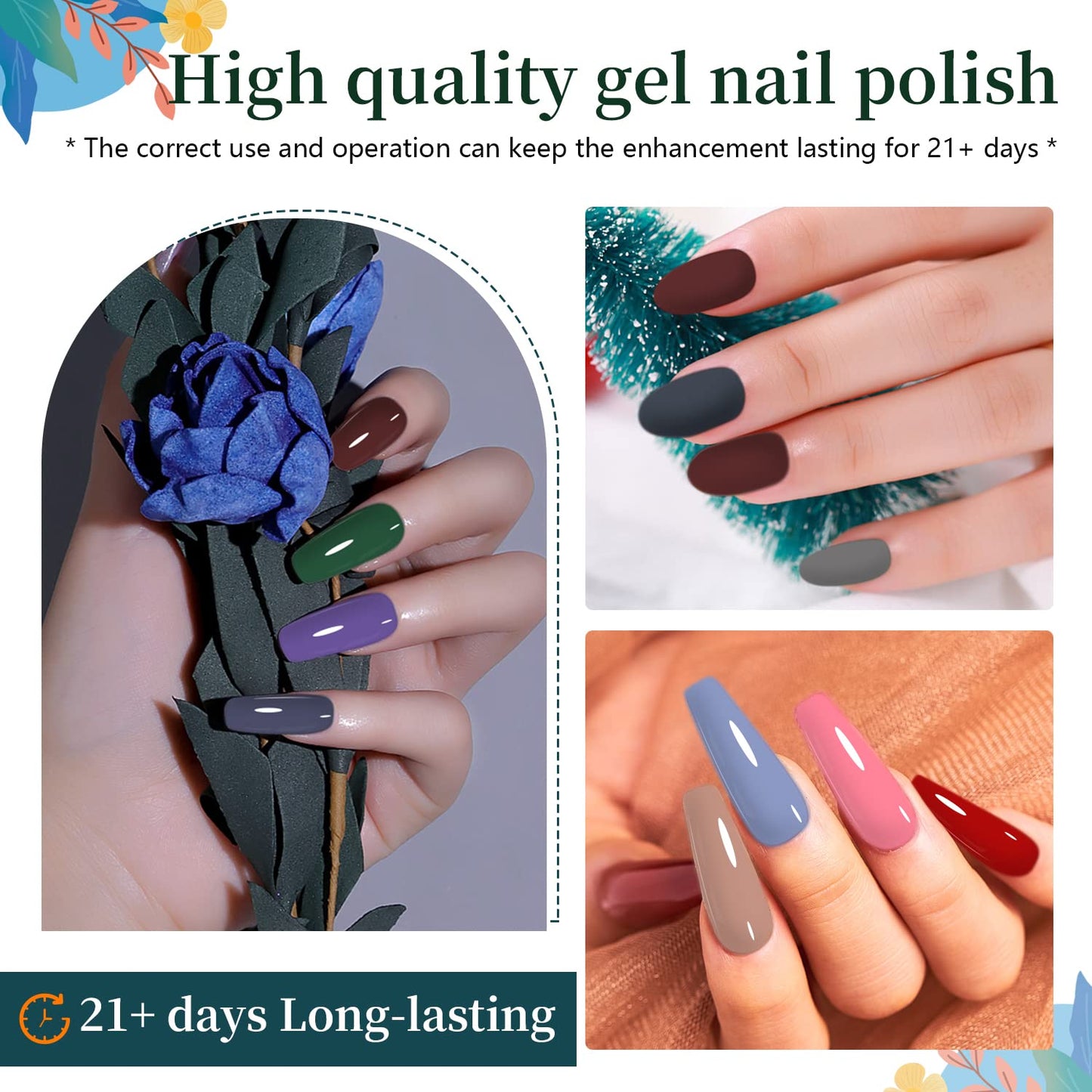 JODSONE 32 Colors Nail Polish Set With U V Light Manicure Nail Tools Nail Art Manicure Salon DIY at Home