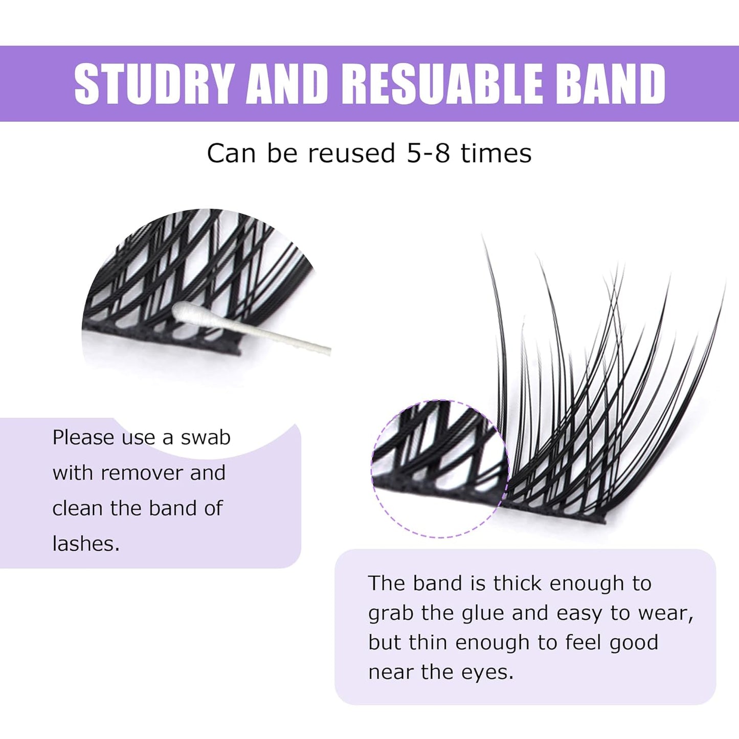 GAQQI Lash Clusters, Eyelash Clusters 120PCS C Curl Individual Lashes, Wispy Cluster Eyelash Extension 12mm Only, Natural Looking Cluster Lashes （GQ03, C Curl, 12mm)