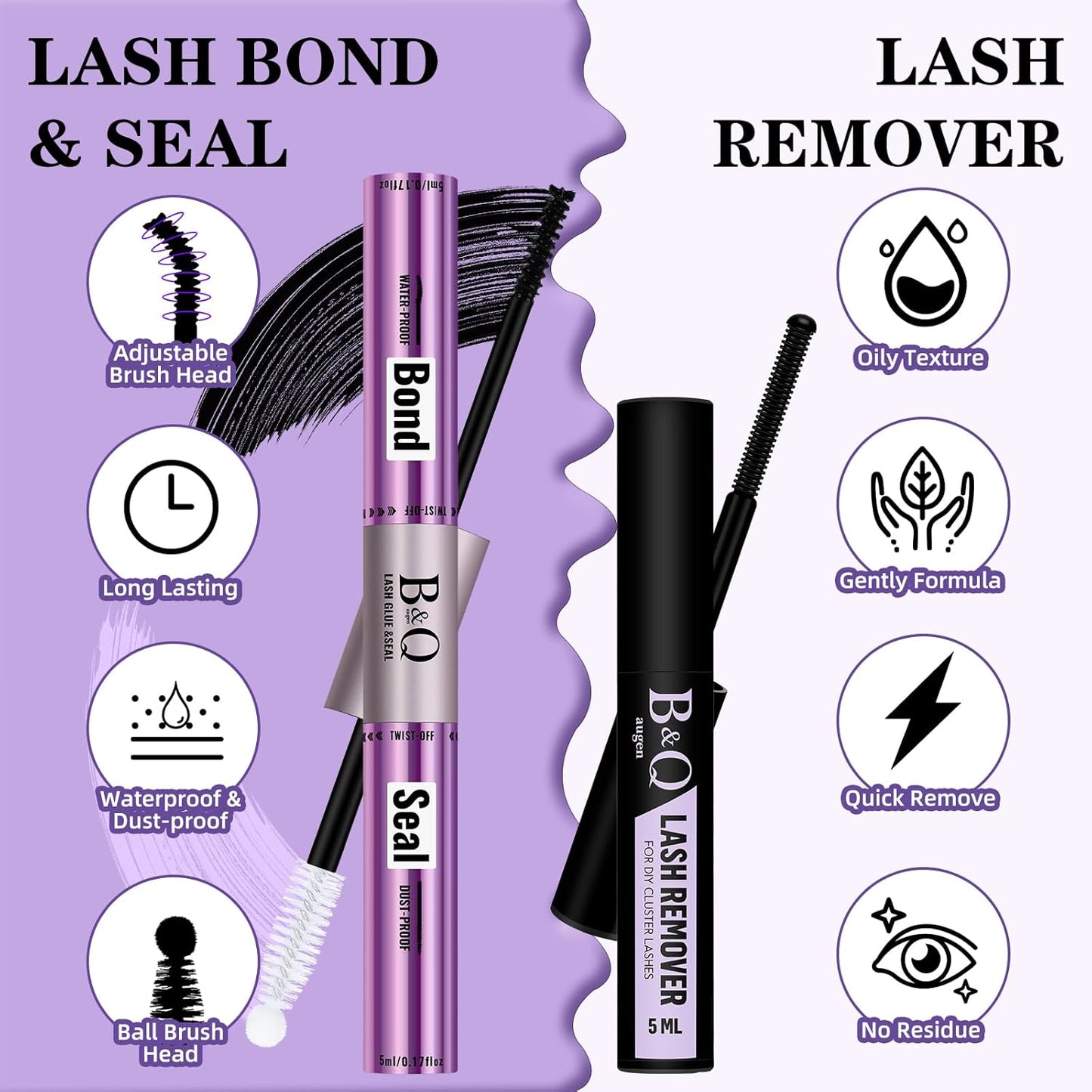 B&Qaugen Lash Clusters Kit Natural Lash Extension Kit for Beginners Z16 156 PCS Wispy Eyelash Extension Kit 8-18 Mixed Cluster Eyelash Extensions Kit D Curl Diy Lash Extension Kit at Home（kit，Z16）