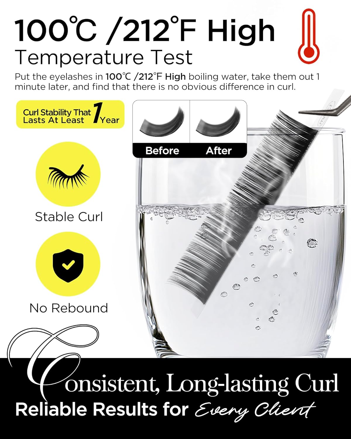 BEYELIAN Eyelash Extension 0.05 D+ Curl 7-15mm Mixed Tray Easy Fan Lash Extensions Volume Lashes Professional Use Natural Matte Black (0.05 D+ 7-15mm Mix)