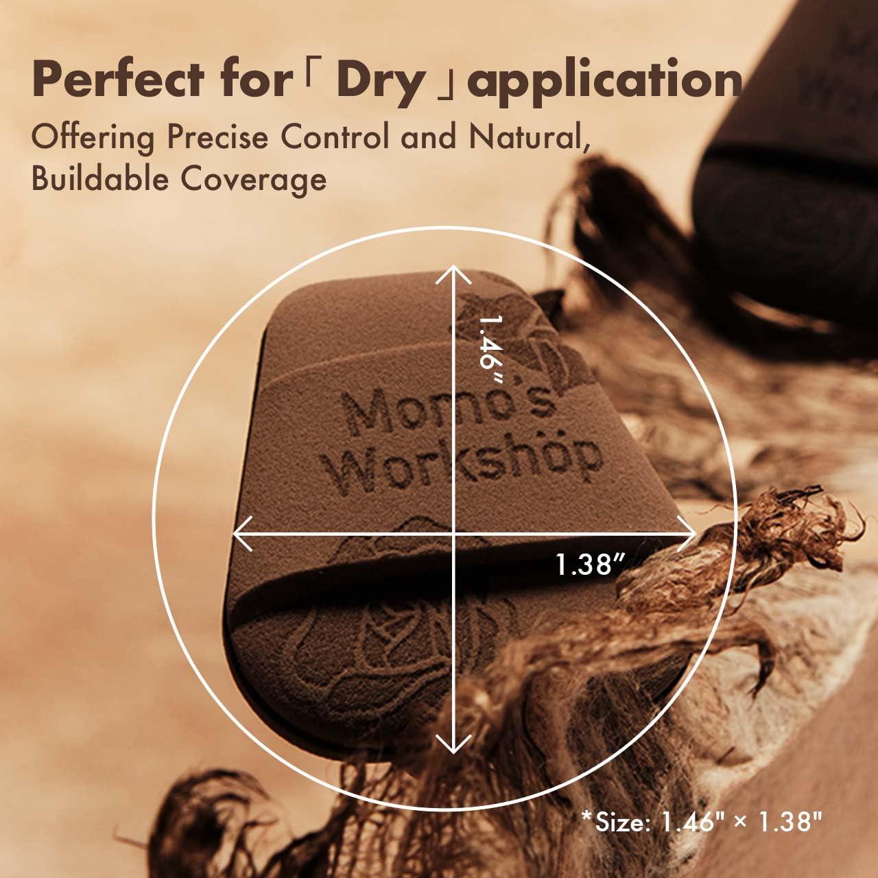 Mini Trapezoidal Makeup Sponge Set,Dual-Use Mini Rubycell Sponge for Foundation/Concealer/Blush,Soft, Even Application for Liquid & Cream Products,3pcs Mini Concealer Puffs & Storage Case