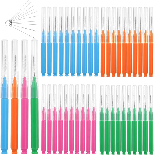 50pcs Shower Head Cleaning Brush, Denser Spiral Bristles Shower Head Cleaner Picks, Tiny Crevice Cleaning Brush for Small Holes, Nozzle Unclogger Pipe Cleaners Household Clean Tools Anti-Clogging