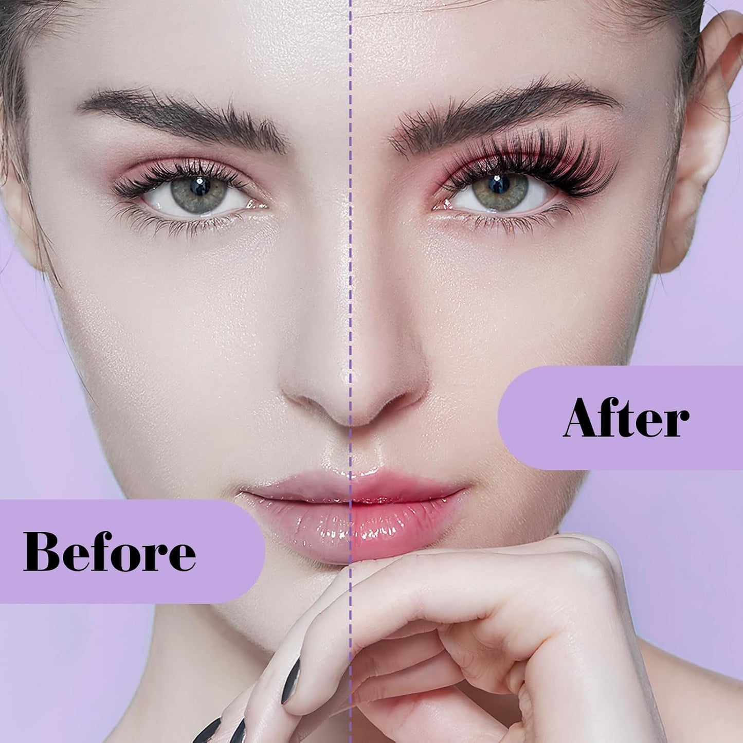 B&Qaugen Manga Lash Clusters DIY Individual Lashes 40D-C-9-16 300 PCS False Eyelash Cluster Manga Cluster 30D 40D 50D D Curl Eyelash Extensions at Home (40D-C-9-16)