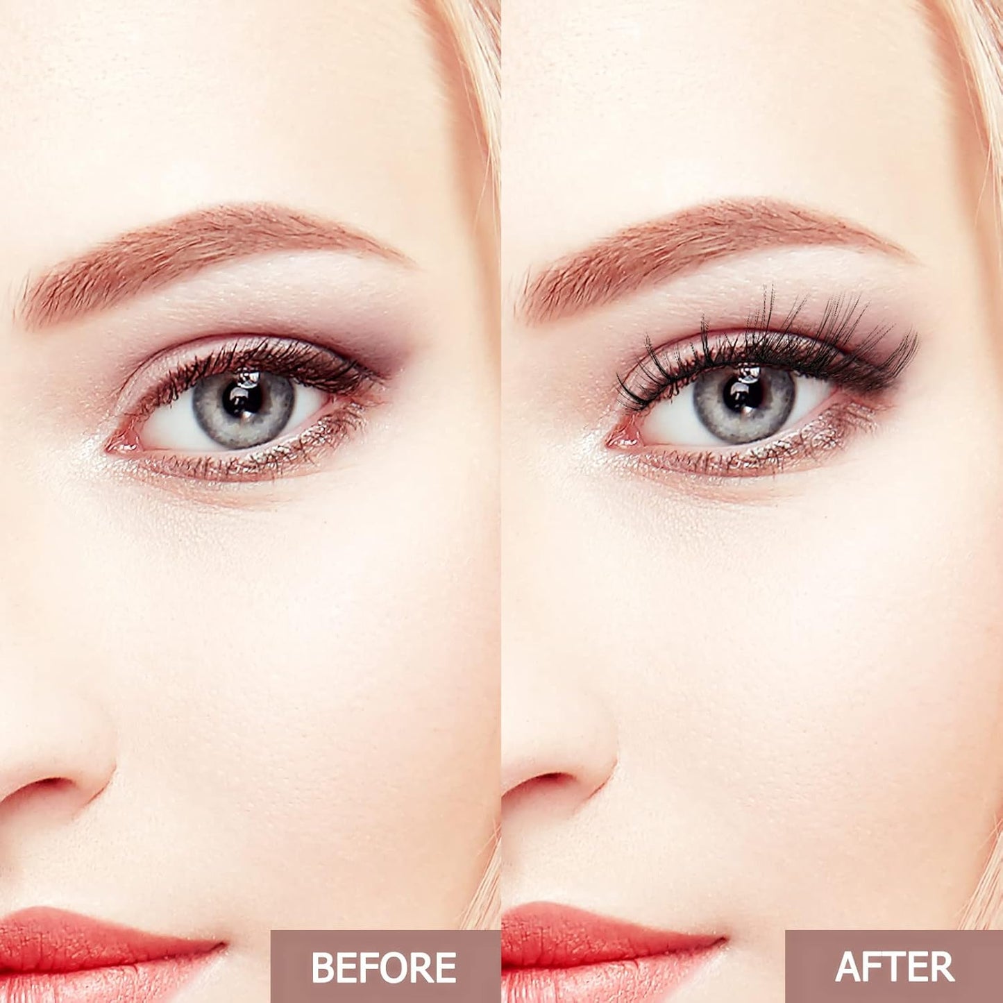 QUEWEL Cluster Lashes 72 Pcs Wide Stem Individual Lashes C/D Curl 8-16mm Length DIY Eyelash Extension False Eyelashes Fluffy02 Styles Soft for Personal Makeup Use at Home (Fluffy02-D-MIX8-16)