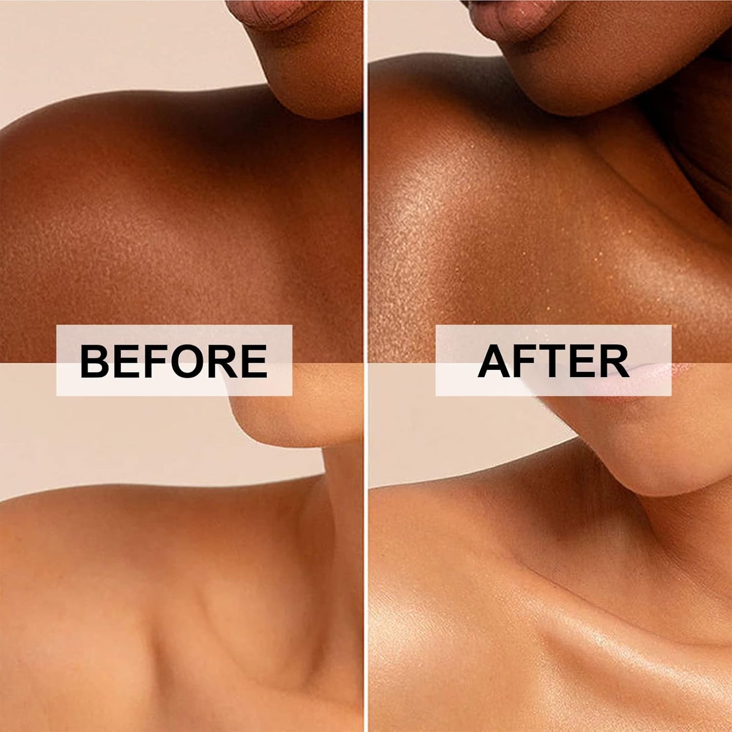 Body Shimmer Oil, Sparkle Pink Natural Glow Luminizer, Long Lasting Waterproof Moisturizing Liquid Illuminator Highlighter Makeup for a Sun-Kissed Glow, Brush Include, 1oz, Fair
