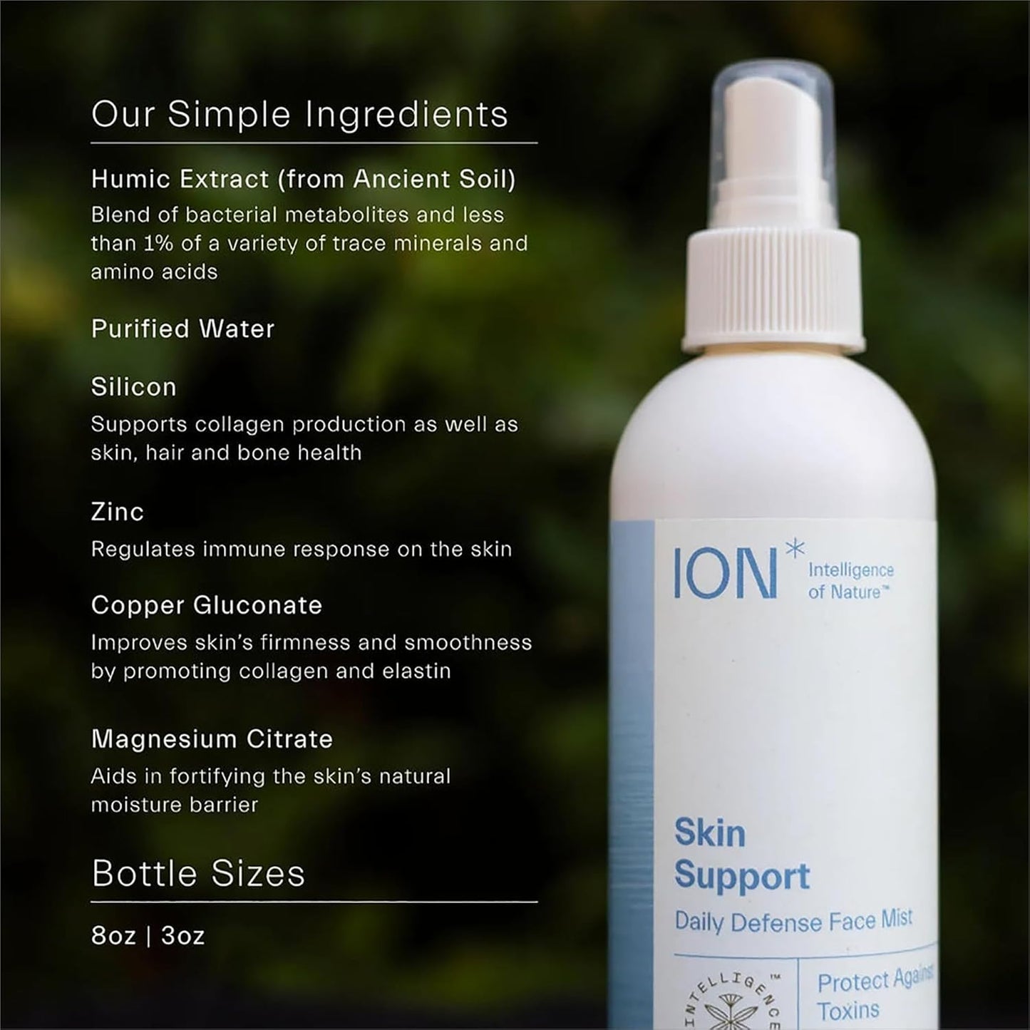 ION* Intelligence of Nature Skin Support | Skincare for Anti-Aging, Healthy Skin & Hydration to Defend Against Toxins, Reduce Redness, Improve Skin Microbiome (3.4 oz.)