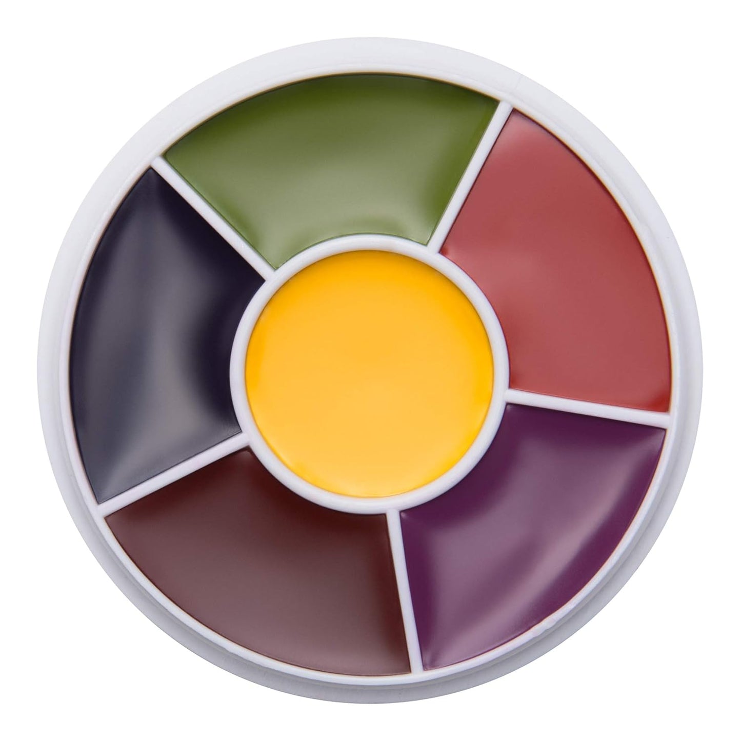 6-Color Bruise Wheel, Professional SFX Cream Makeup Palette with Foam Sponges for the Stage, Film, Costumes, Cosplay