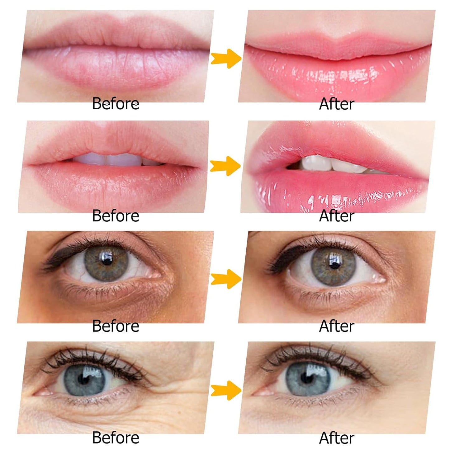 Jakuva 30 Pairs Lip Masks & Eye Masks,Gold Under Eye Patches for Puffy Eyes,Pink Lip Masks Skincare,Effectively Moisturizing the Lip & Eye Skin,Anti-Aging,Reducing Fine Lines,Nourishing for Face Care