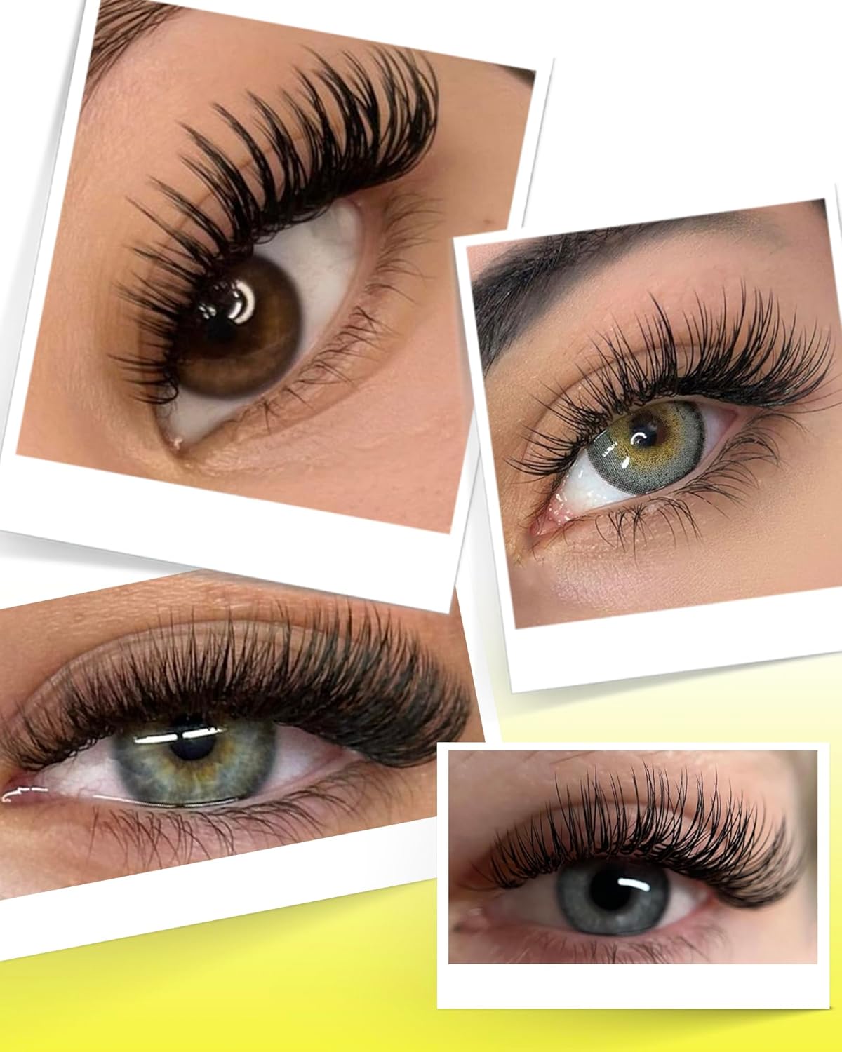 BEYELIAN Eyelash Extension 0.20 C Curl 7-15mm Mixed Tray Easy Fan Lash Extensions Volume Lashes 100°/212°F High Temperature Resistant Classic Professional Use Natural Matte Black (0.20 C 7-15mm Mix)