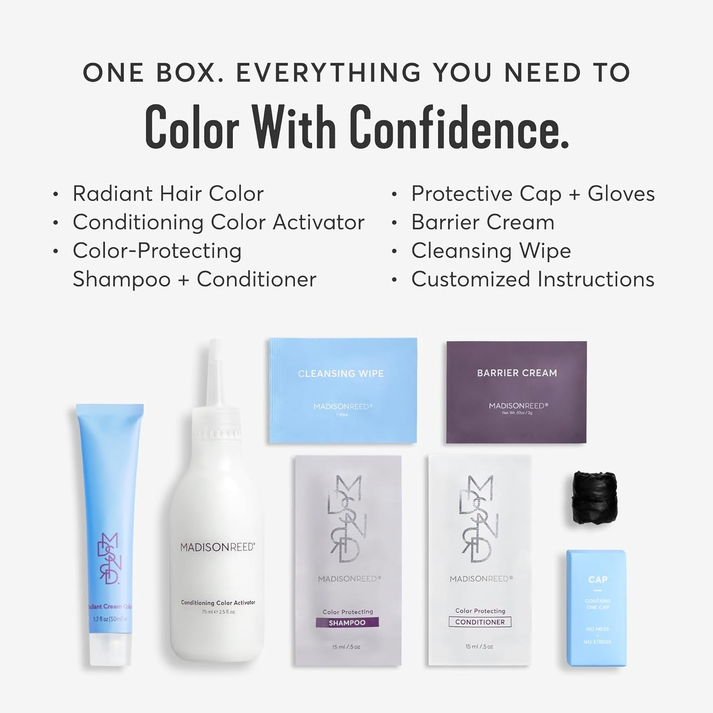 Madison Reed Radiant Hair Color Kit | 3.5NNN Darkest Brown-Black (Ravenna Brown) 100% Maximum Gray Hair Coverage | Permanent Hair Dye for Resistant Grays | PPD-Free & Ammonia-Free |1 Pack