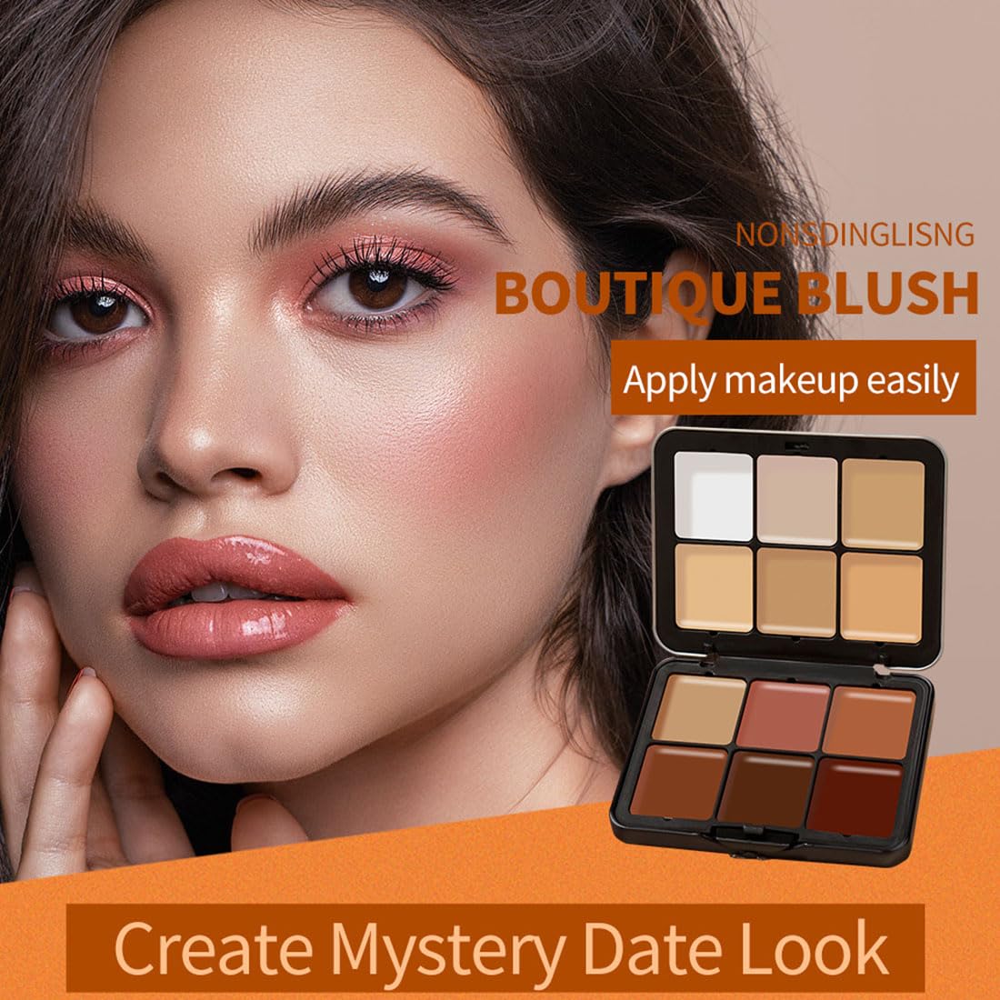 12 Colors Cream Concealer Palette, Long Lasting Full Coverage Correcting Concealer Palette Foundation Camouflage Makeup Contour Palette for or Under Eye Dark Circles, Acne Marks, Facial Spots