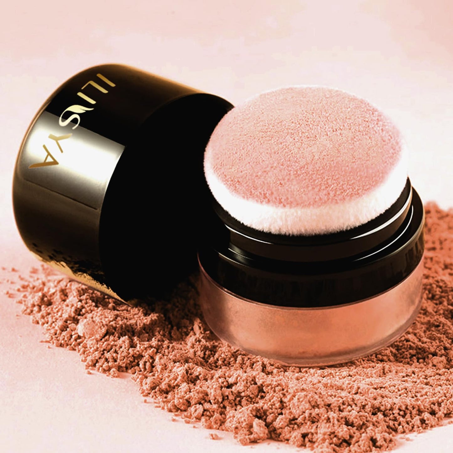 Face Blush Powder Makeup Soft Mushroom Blush for Cheeks Long Lasting Makeup Powder Highlight - Matte Finish (Bronze Gingko)