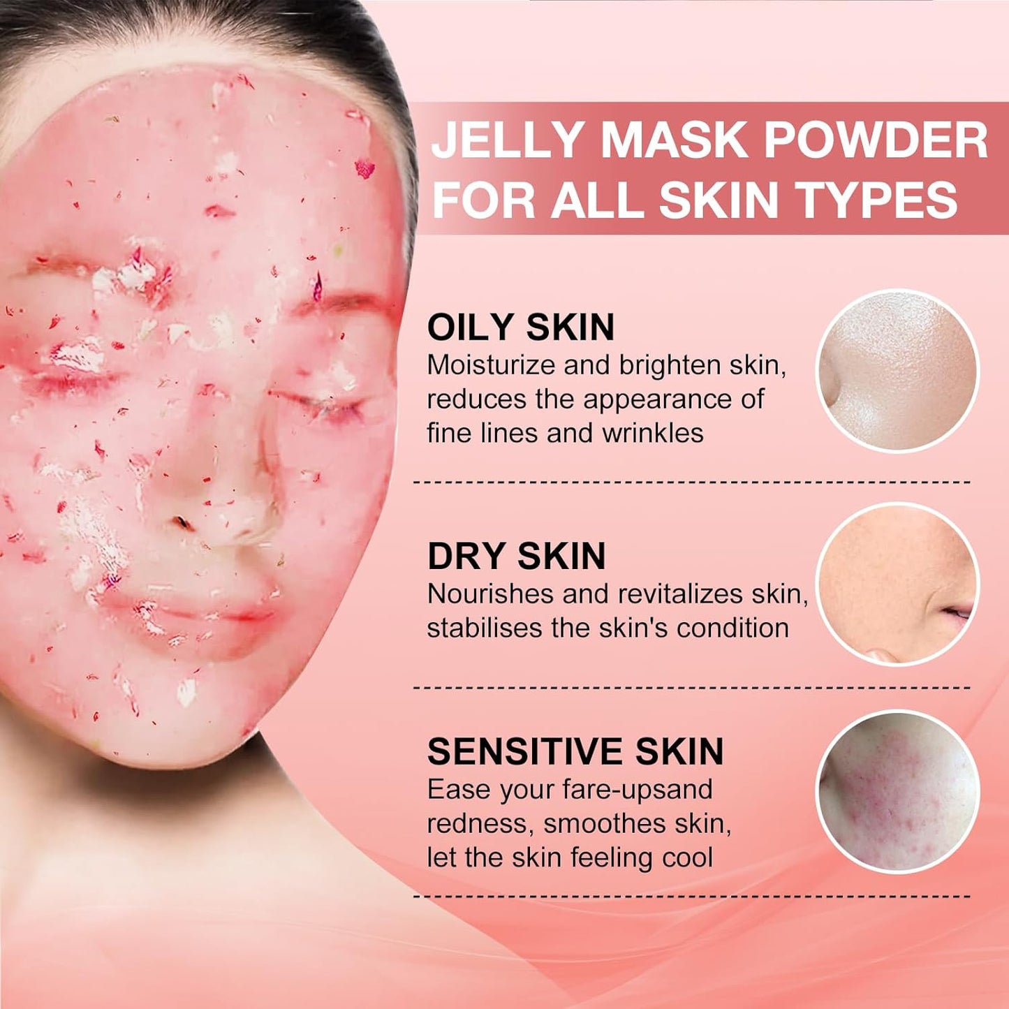 Jelly Mask for Facials Professional, Hydrating & Moisturizing Peel-Off Natural Gel Face Mask SkinCare, Professional Spa Use Jelly Face Masks, Deep Hydration & Glow 23 Fl Oz (Pure Himala Yan)