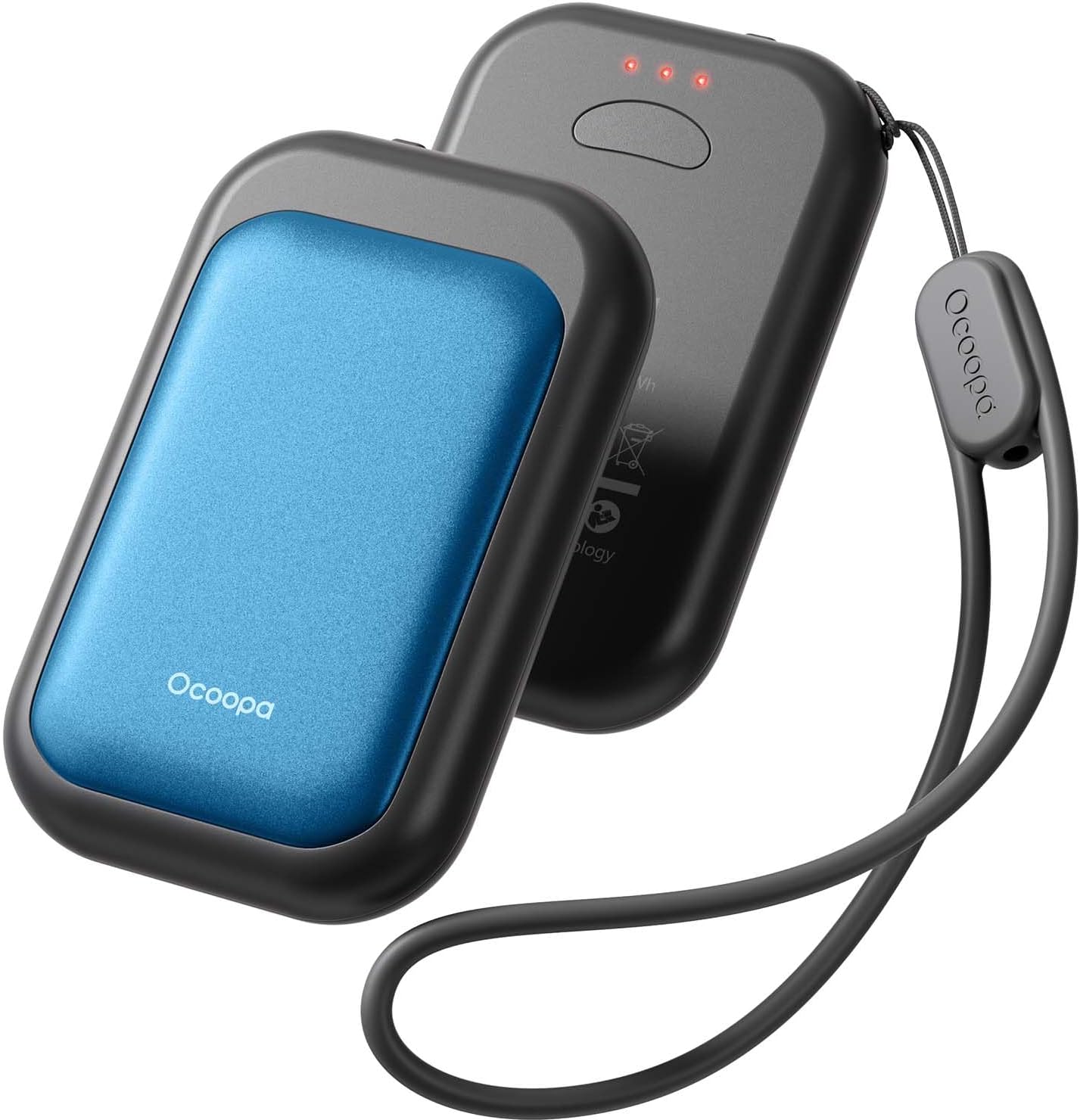 OCOOPA Magnetic Rechargeable Hand Warmers 2 Pack, Card-Style Electric AI Hand Warmers 5000mAh, Pocket Portable Hands Heater, UL Certified, for Men Women, Hunting Essentials, UT4 Young
