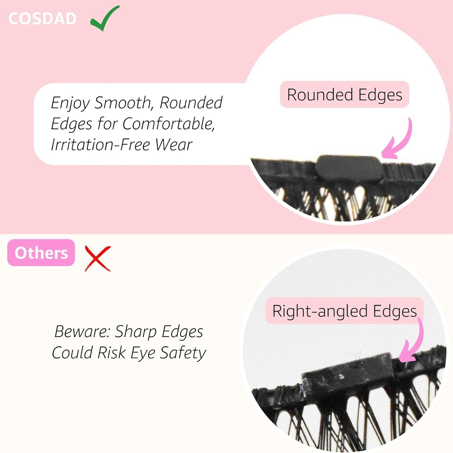 Magnetic Eyelashes with Eyeliner Kit – Natural Look, Reusable & Easy to Apply Fake Eyelashes for Beginners, Magnetic Lashes with Applicator, Waterproof & Long-Lasting