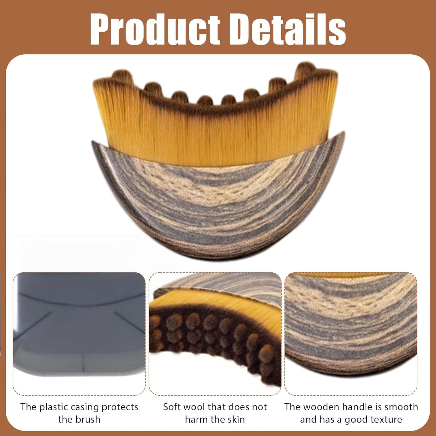 2pcs 2025 Upgrade Lymphatic Drainage Brush, Dual-Action Face & Body Massager for Jawline Sculpting & Puffiness Reduction, Ergonomic Design, Portable for Travel, Enhances Skincare Absorption