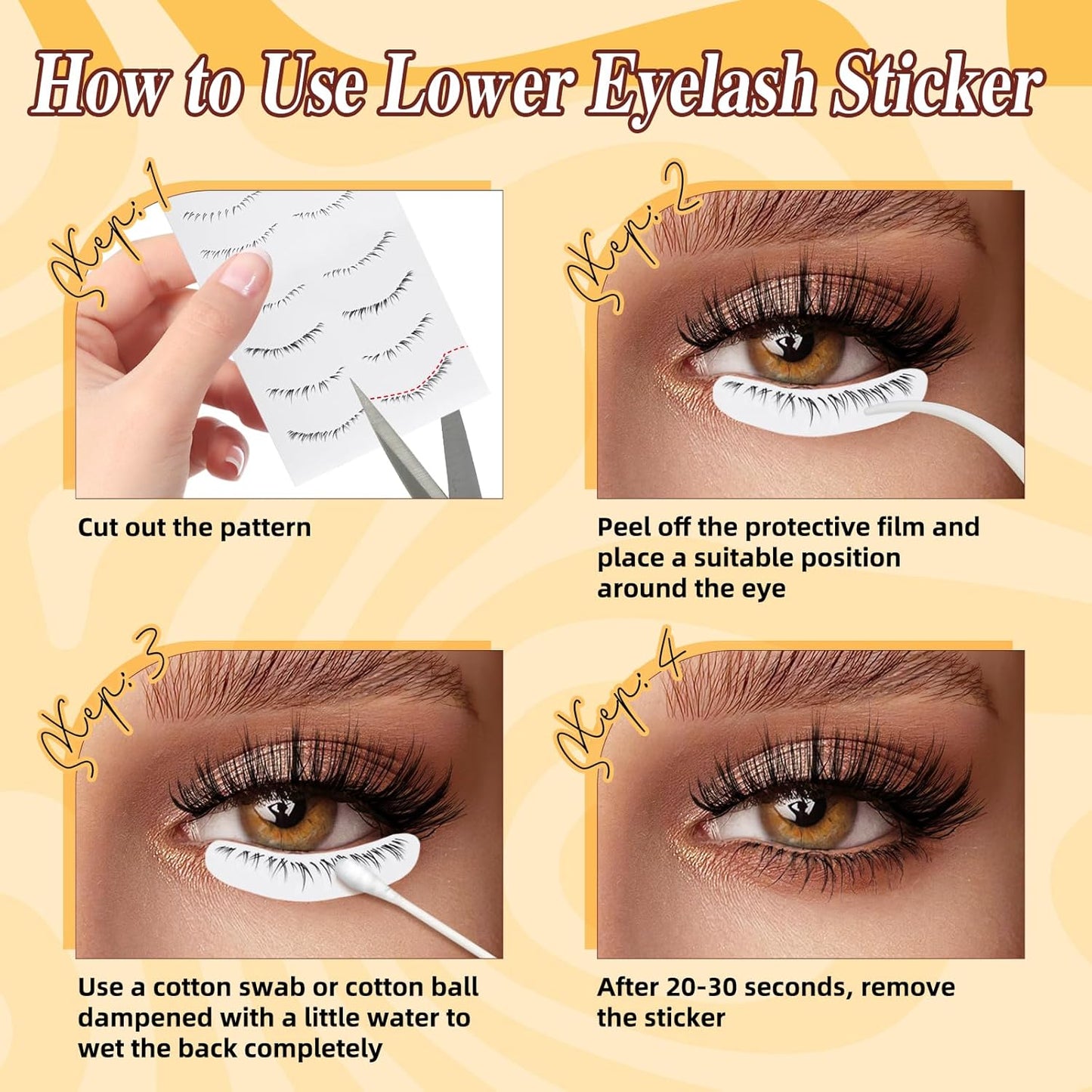 QUEWEL 2 Pairs Magnetic Eyelashes, Reusable No Glue Needed Magnetic Eyelashes Kit with Applicator Lash Clusters Kit without Eyeliner Easy to Wear and Remove (G-YC-C+D01)