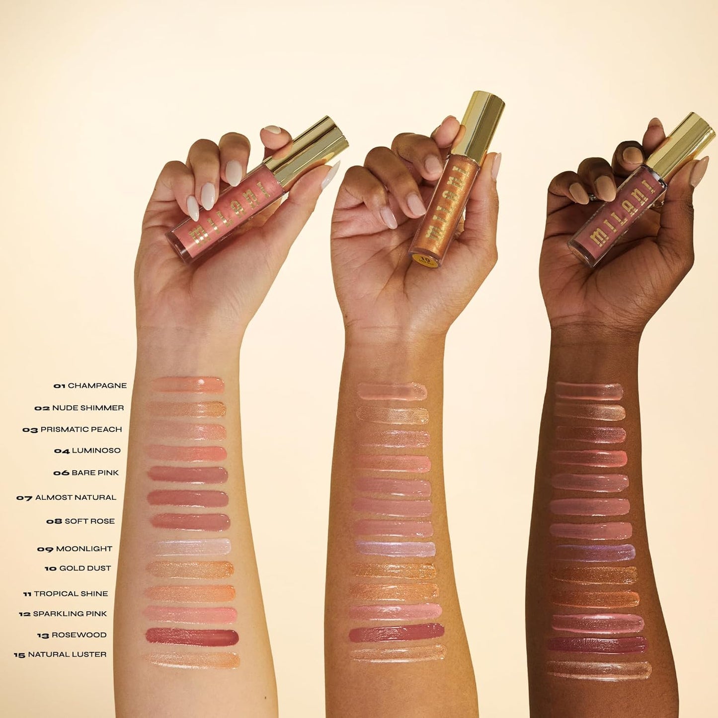 Milani Lip Gloss, Keep It Full Nourishing Lip Plumper with Hyaluronic Acid & Peptides for Soft, Fuller-Looking Lips (0.13 Fl. Oz.) Tropical Shine