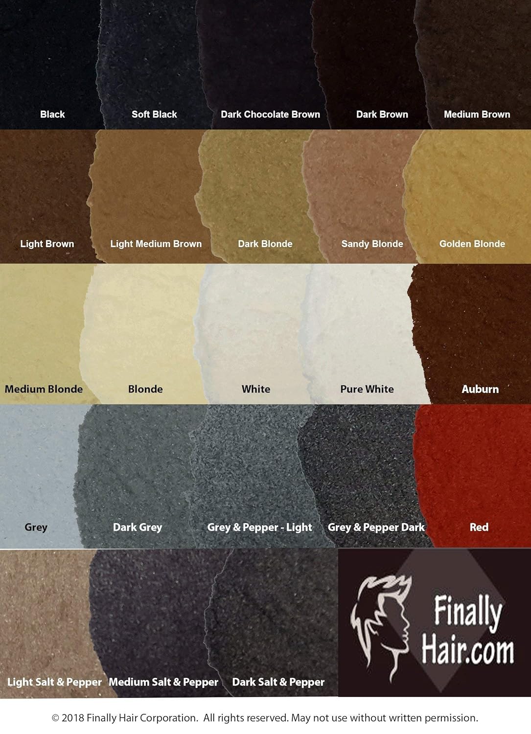 Hair Building Fibers 200 Grams 7 Oz. With Bottle By Finally Hair 50g*4 (Dark Chocolate Brown (deep dark brown))
