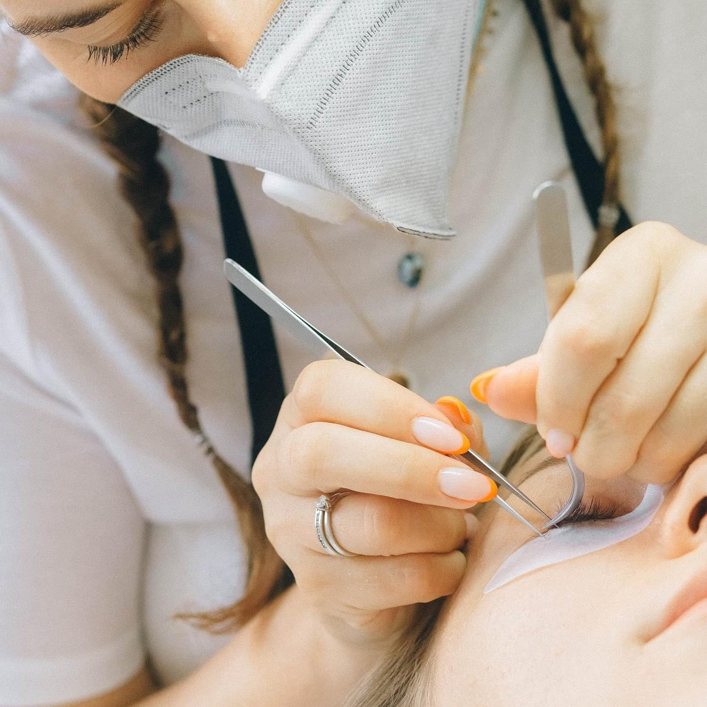 50 Pairs Under Eye Patches, Isolation Eyelash Extension Pads, Under Eye Gel Pads for Pro Salon and Individual, DIY Lashes Extension Supplies (Pink)