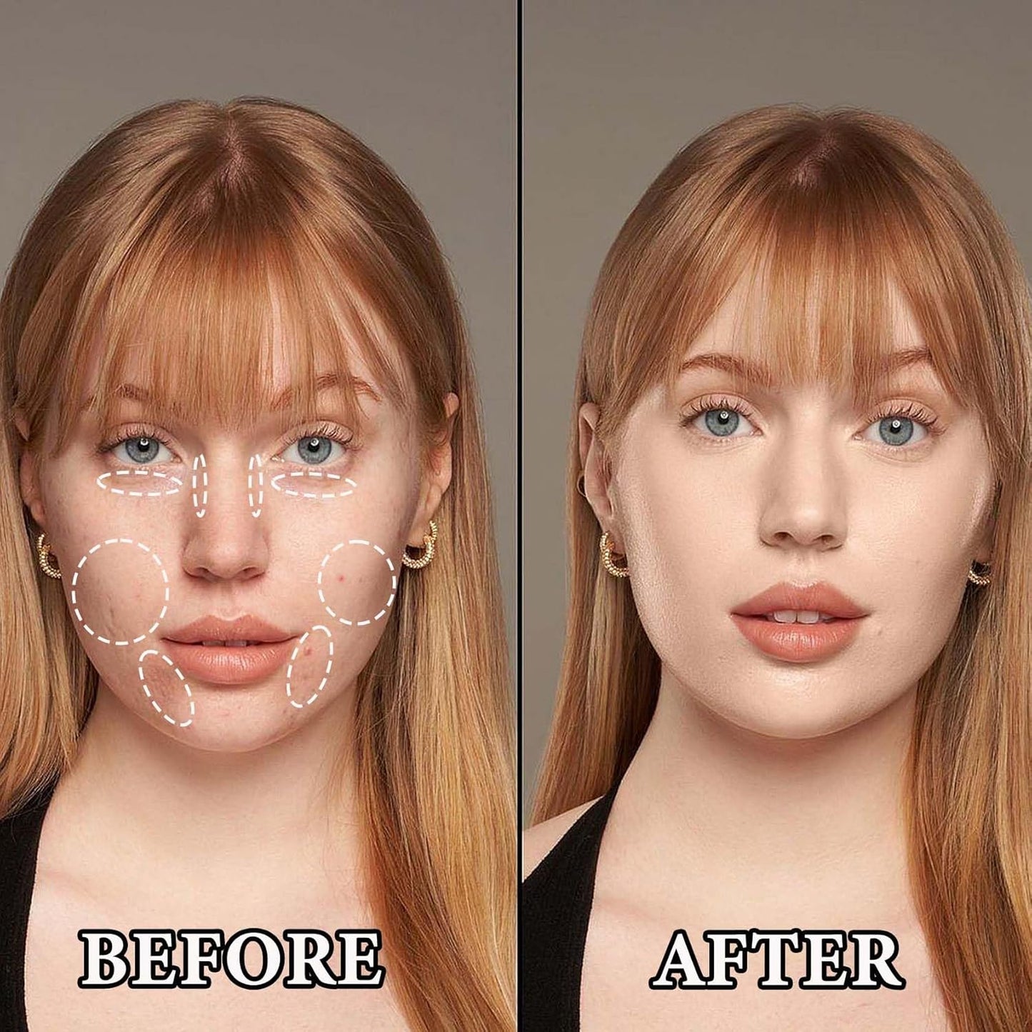 Color Correcting Concealer Palette,Concealer Contour Palette Long-Lasting Makeup Cream Contour Palette,Contouring Foundation Highlighting Corrector Concealer Palette for Dark Circles & Blemish(#02)