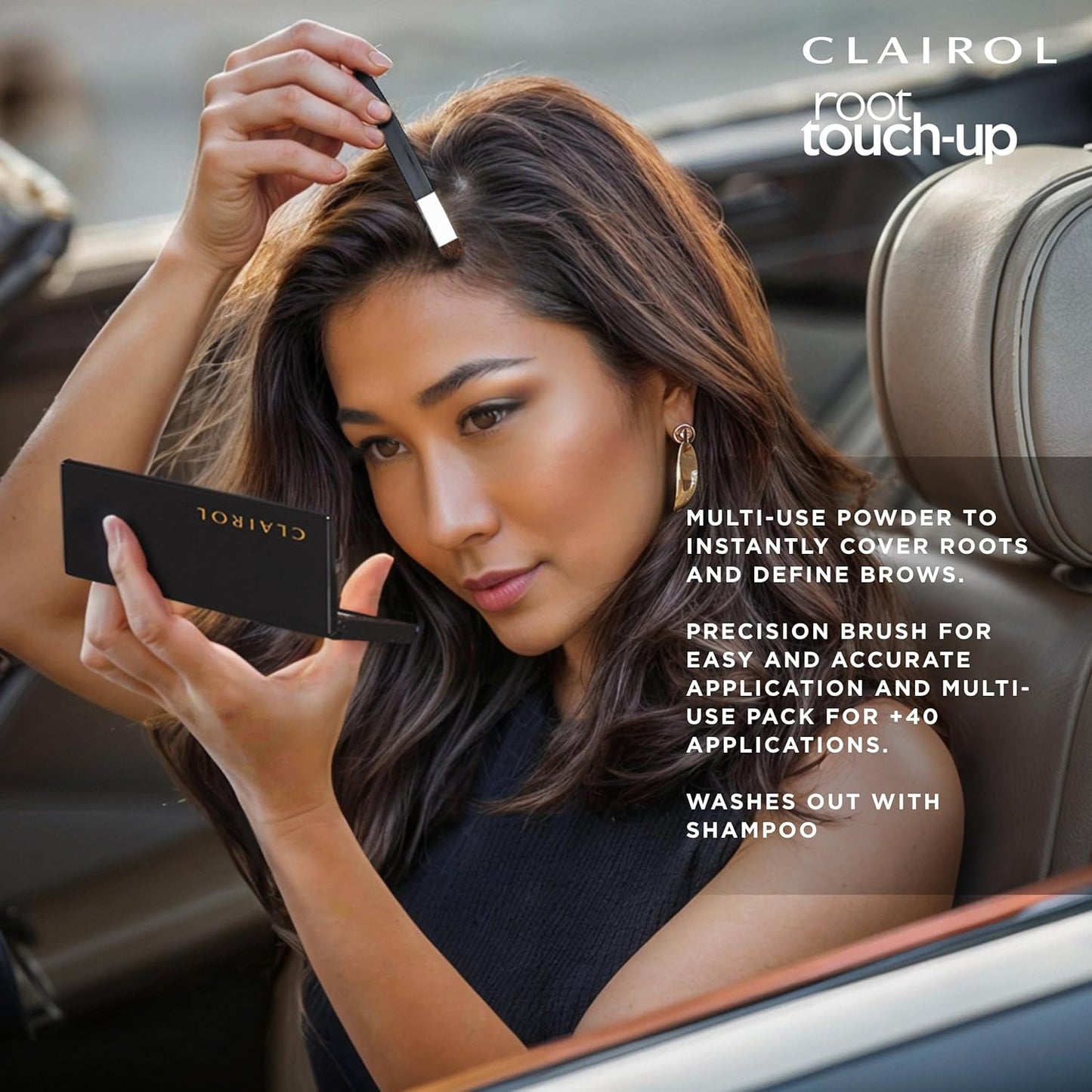 Clairol Root Touch-Up Temporary Concealing Powder, Medium Brown Hair Color, Pack of 3