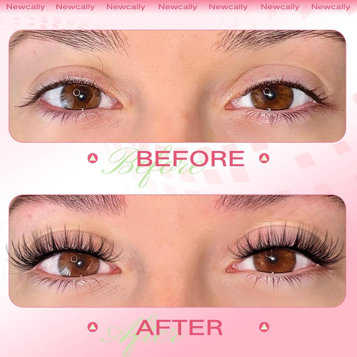 Lash Clusters Natural Lash Extension Wispy Eyelash Clusters C-curly DIY Eyelash Extension 10-16MM Individual Lashes Cluster Eyelash Extension by Newcally