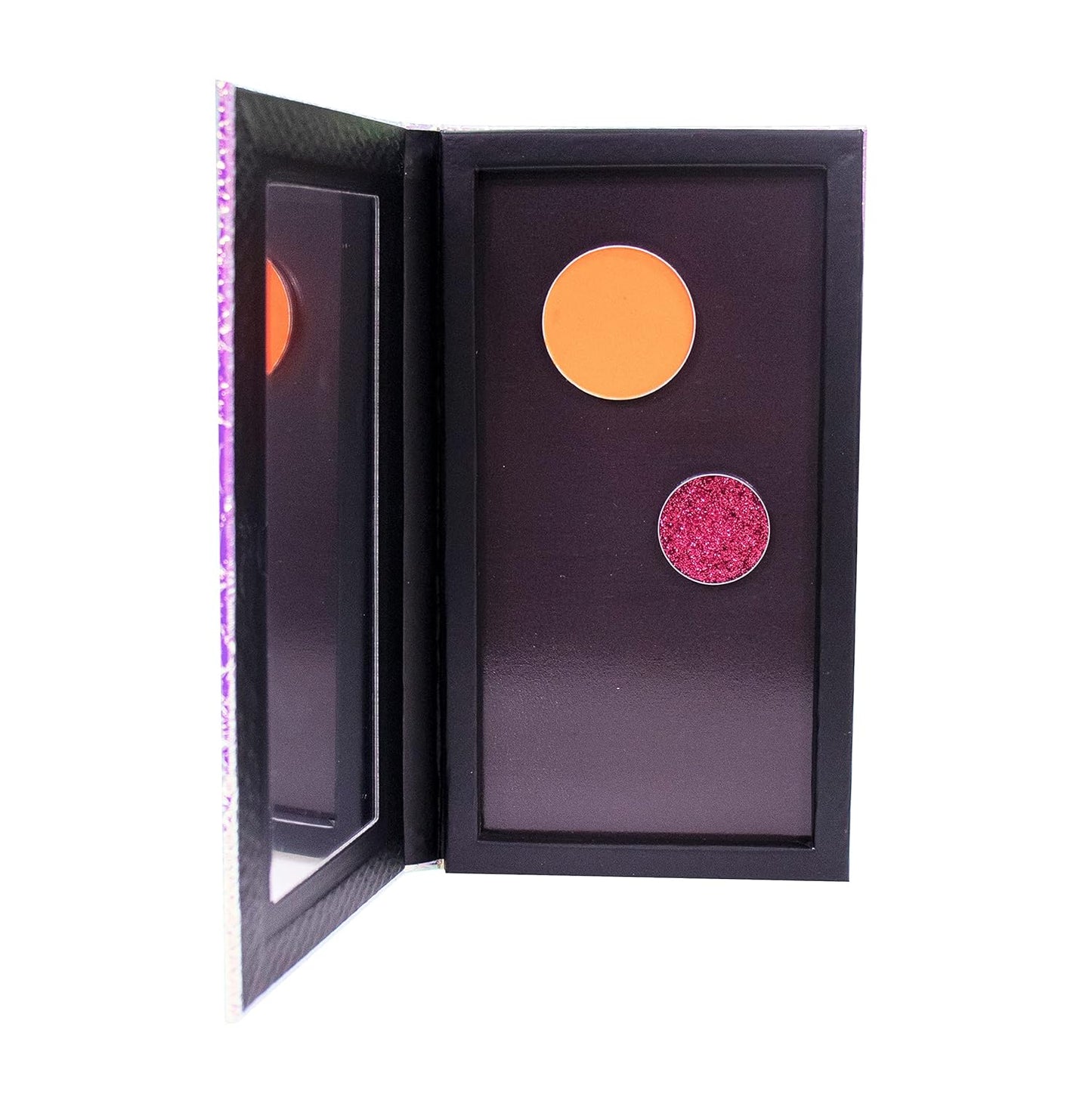 Mermaid Empty Magnetic Palette, Fish scale Empty Magnetic Palette for Highlighters Eyeshadows Lipstick Blush Powder Rectangle Large size (Fish Scales)