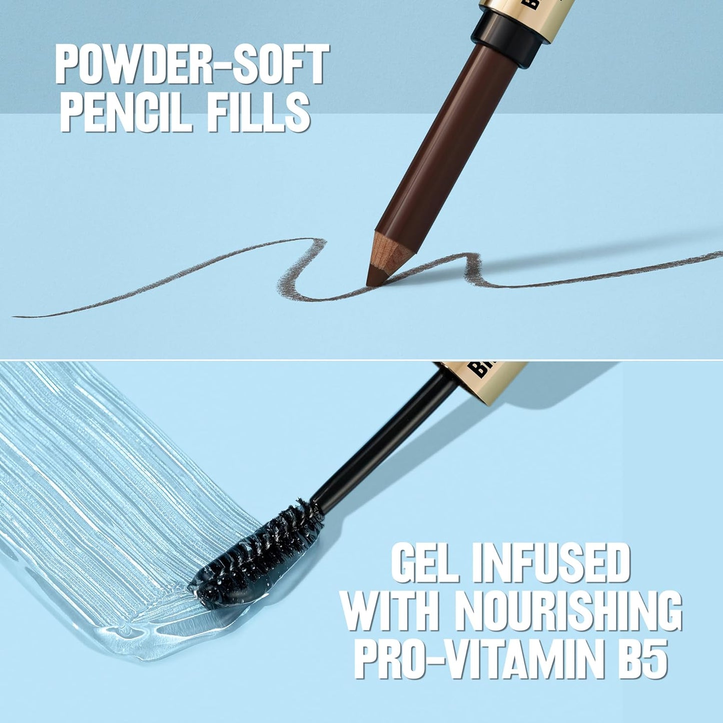 Revlon ColorStay Brow Fantasy, All In One Eyebrow Powder Pencil with Shaping Clear Gel, Gel Infused with Panthenol, Smudge-proof, 16HR Visibly Full Brows, 004 Dark Brown