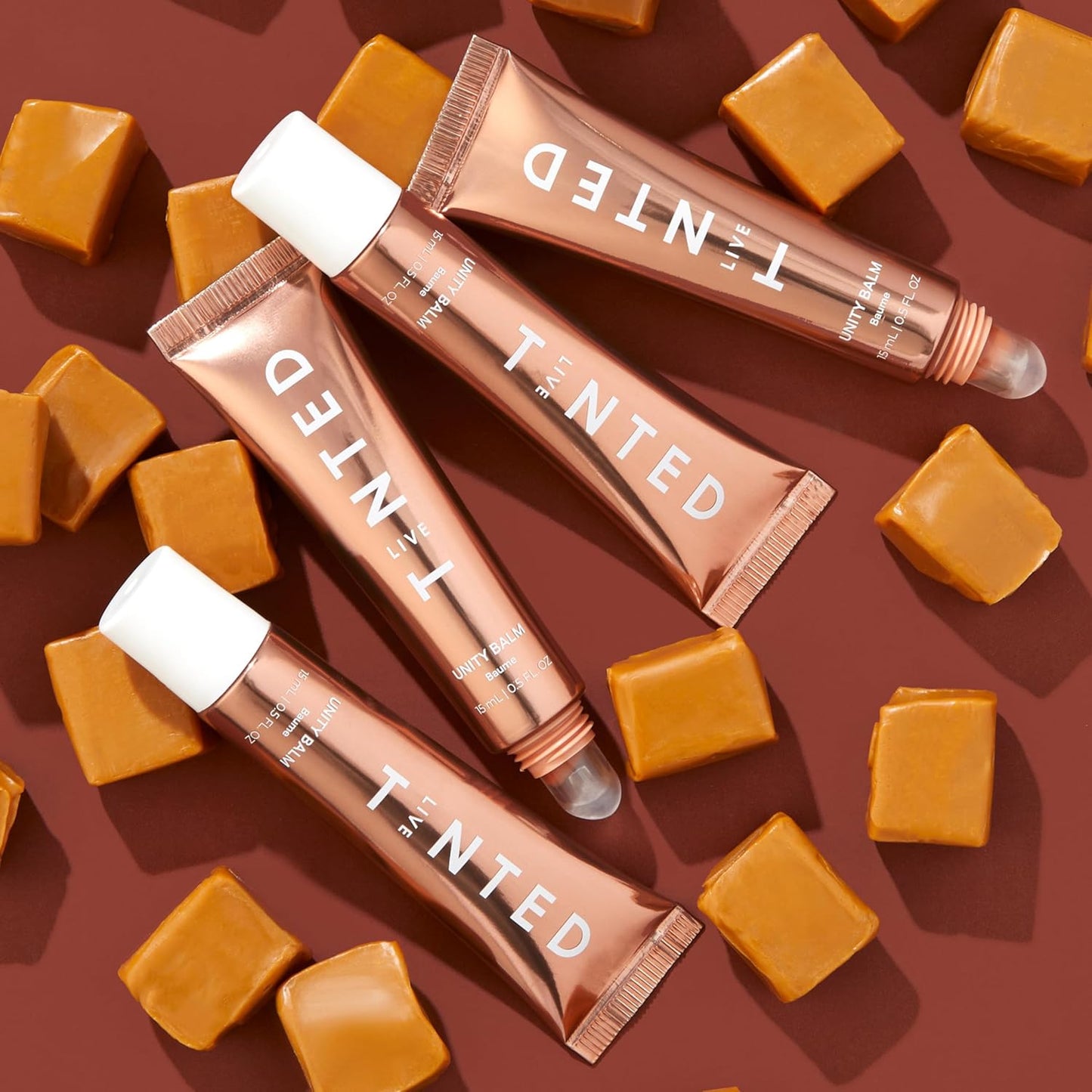 Live Tinted Unity Balm – Ultra-Hydrating Lip Balm with Shea Butter, Hyaluronic Acid & Vitamin E – Universal Warm Tint