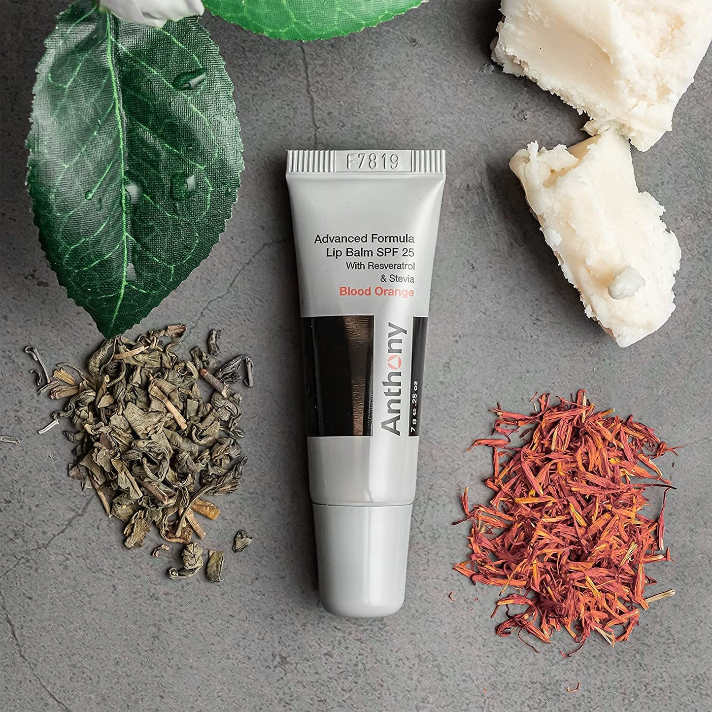 Anthony 25 SPF Lip Balm with Sunscreen for Lips – Contains Green Tea Extract, Shea Butter & Vitamin E – Moisturizing Repair Care Treatment for Chapped & Dry Lips - Blood Orange Flavor - 4 Pack