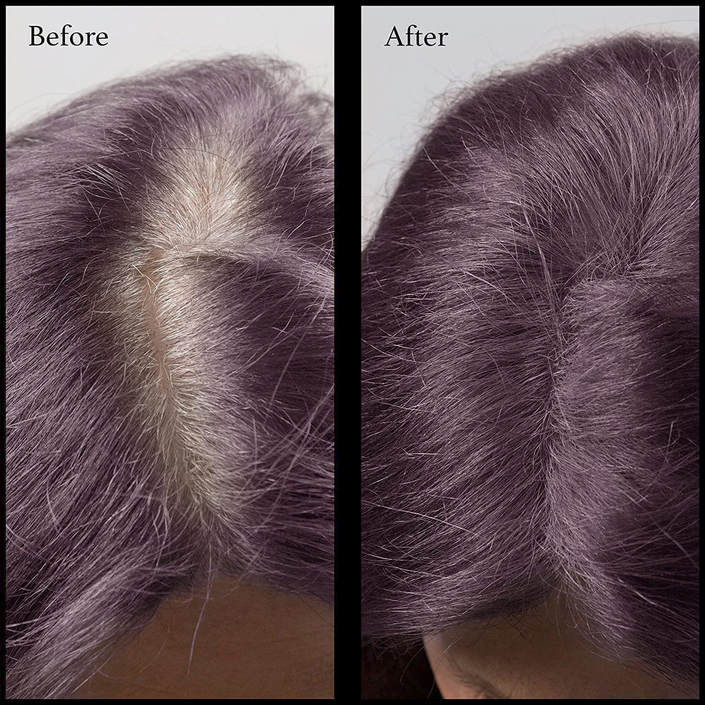 Root Touch Up Powder - 11 Shade Zero Fragrance Hair Concealer for Hairline and Roots by NuBeauti (Sample Size, Dark Red Violet)