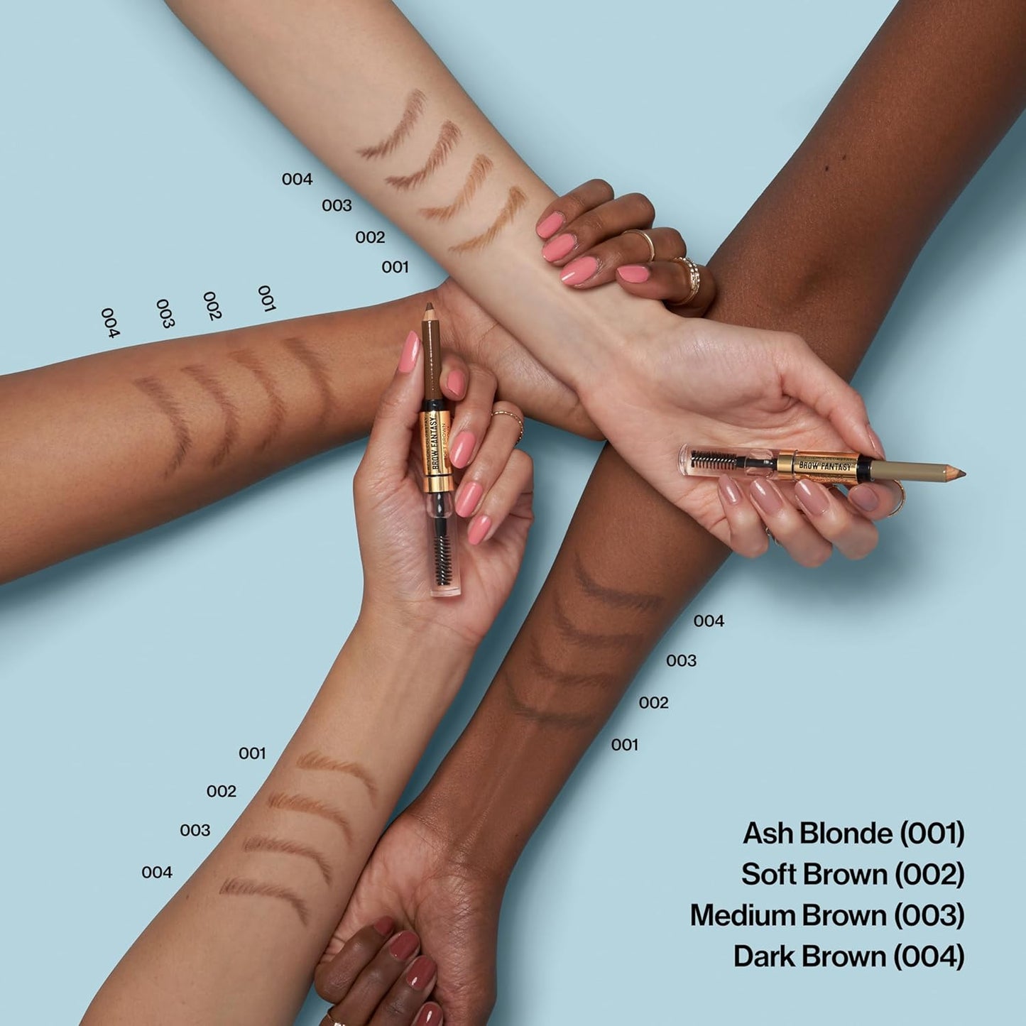 Revlon ColorStay Brow Fantasy, All In One Eyebrow Powder Pencil with Shaping Clear Gel, Gel Infused with Panthenol, Smudge-proof, 16HR Visibly Full Brows, 001 Ash Blonde