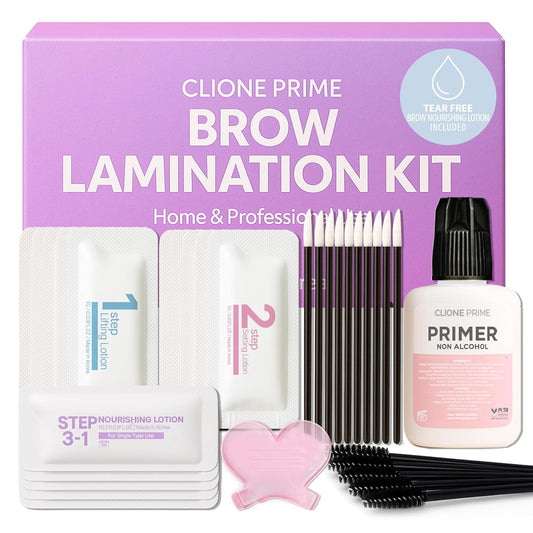 At Home Brow Lamination Kit - DIY Eyebrow Lamination Kit Professional Eye Brow Perm Kit Instant DIY Eyebrow Lift Kit for Fuller Thicker Brows Lasts For Upto 8 Weeks