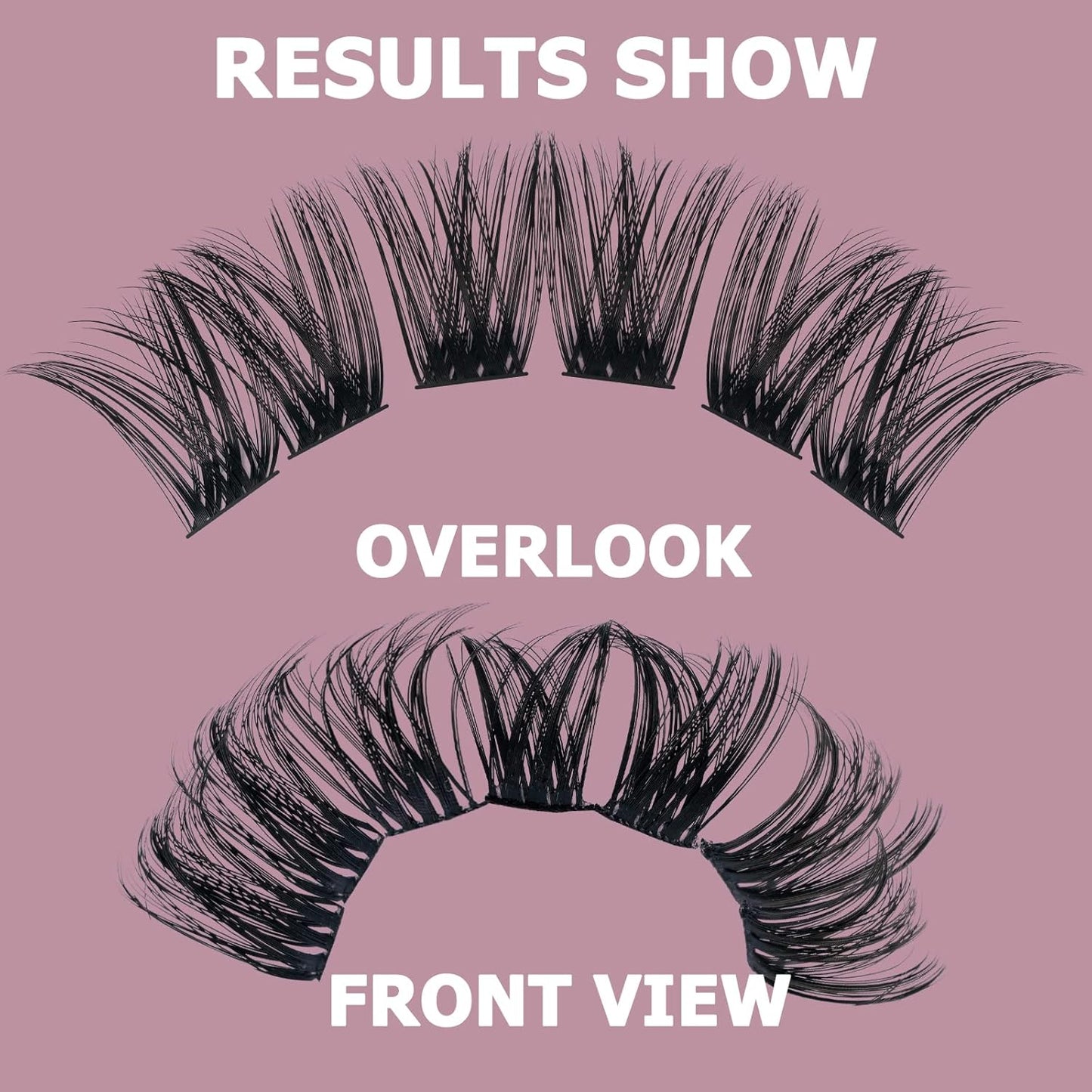 QUEWEL Cluster Lashes 72 Pcs Wide Stem Individual Lashes C/D Curl 8-16mm Length DIY Eyelash Extension False Eyelashes Soft for Personal Makeup Use at Home (honey01-C-14)