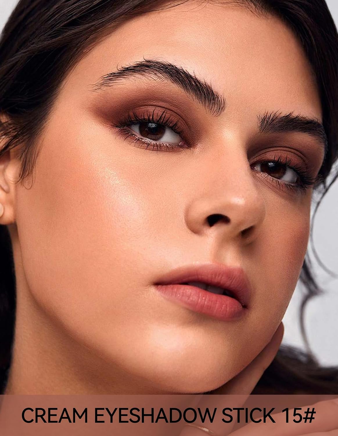 Erinde Waterproof Cream Eyeshadow Stick, Matte Nude Eye Shadow Sticks, Longwear Blendable High Pigmented, Neutral Eye Shadow Sticks for Older Eyes, Smokey Eyeshadow Pencil Crayon, 15 Mocha Matte