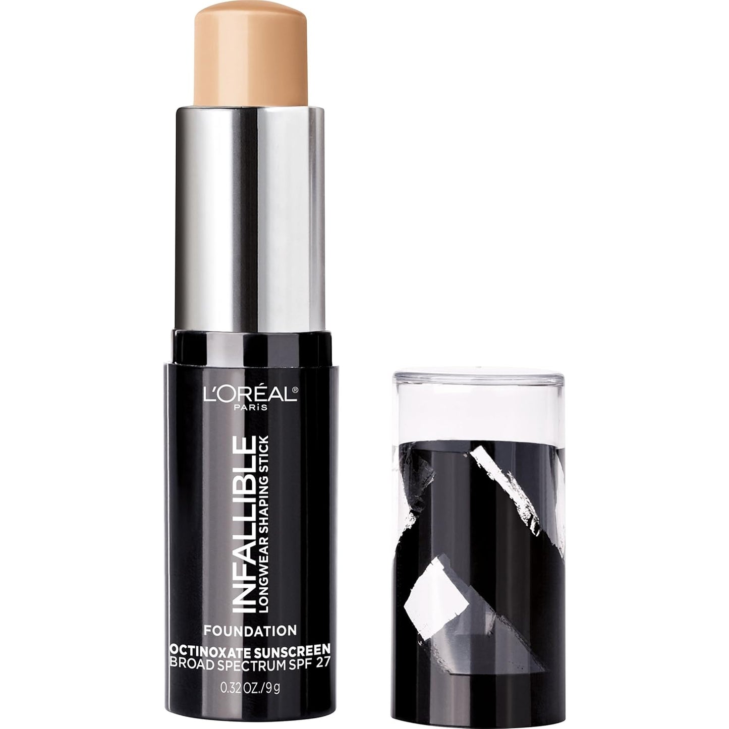 L'Oreal Paris Makeup Infallible Longwear Shaping Stick Foundation, 403 Buff, 1 Tube, 0.32 Ounce