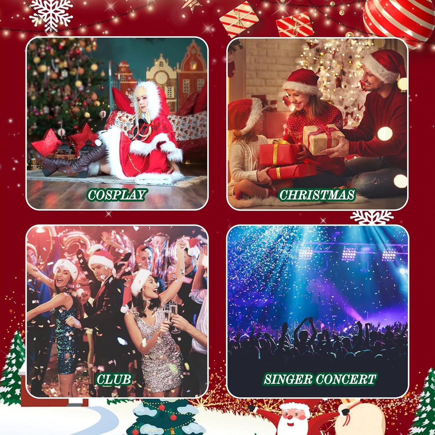 14 Colors Body Glitter,Face Glitter Makeup for Kids Women,Sparkly Chunky Hair Glitter for Eye Lip Nails,Mardi Gras Glitter Makeup Face Paint,Singer Concerts Disco Rave Festival Accessories-Christmas