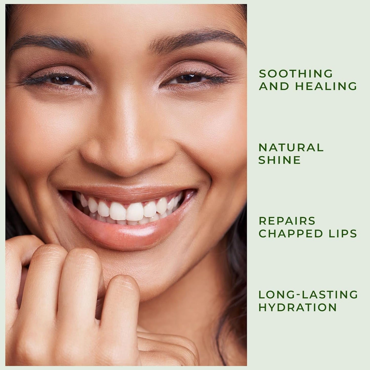 Peppermint Lip Balm with Castor Oil & Vitamin E - Nourishes & Protects Dry Lips, Lip Moisturizer with Ceramide & Squalane, Natural Lip Balm Mint with Deep Hydration for Soft Lips - Lip Repair